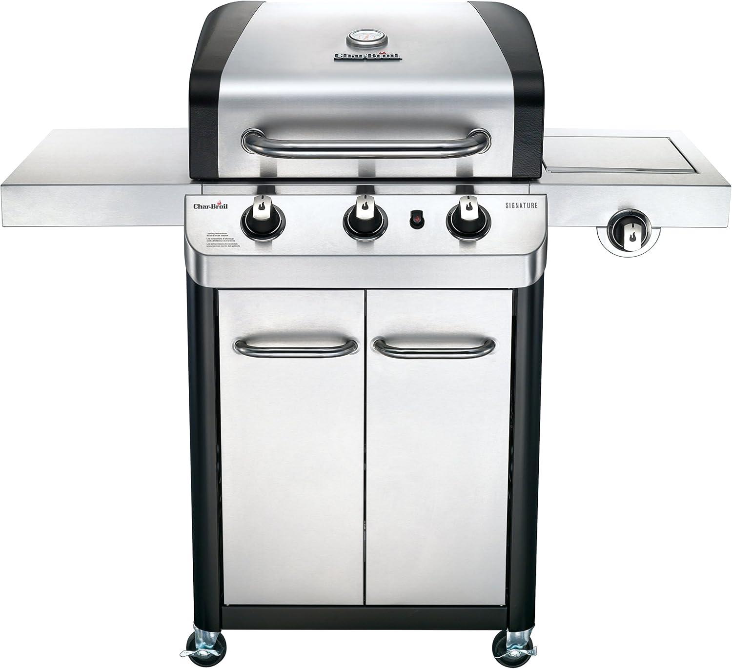 Char-Broil 3-Burner Propane Gas Grill with Cabinet