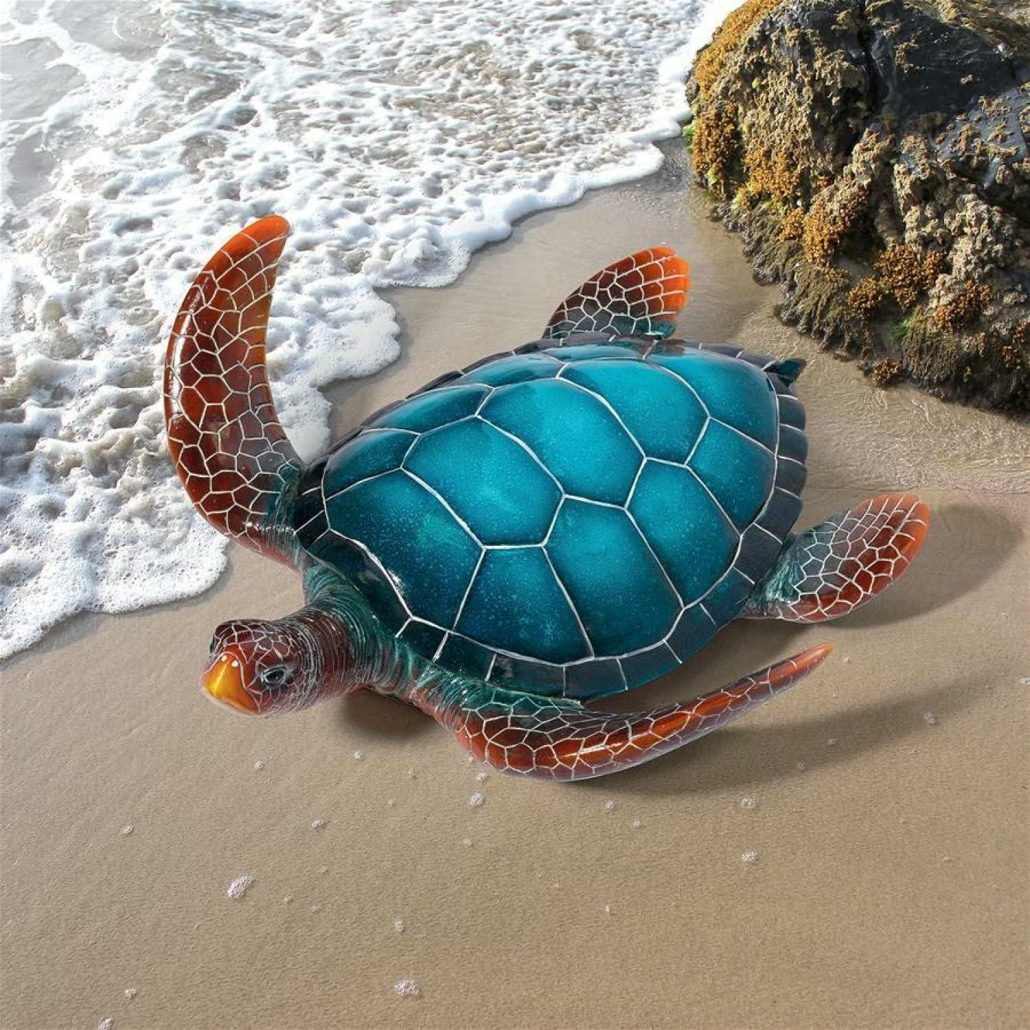 Design Toscano Large Blue SEA Turtle Statue