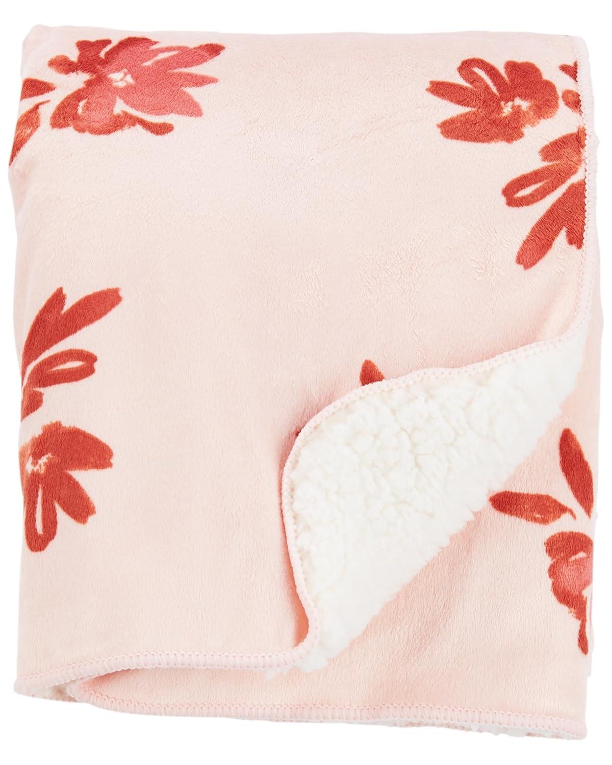Baby Girl Carter's Floral Plush Blanket Color: Pink Floral Size: N/A