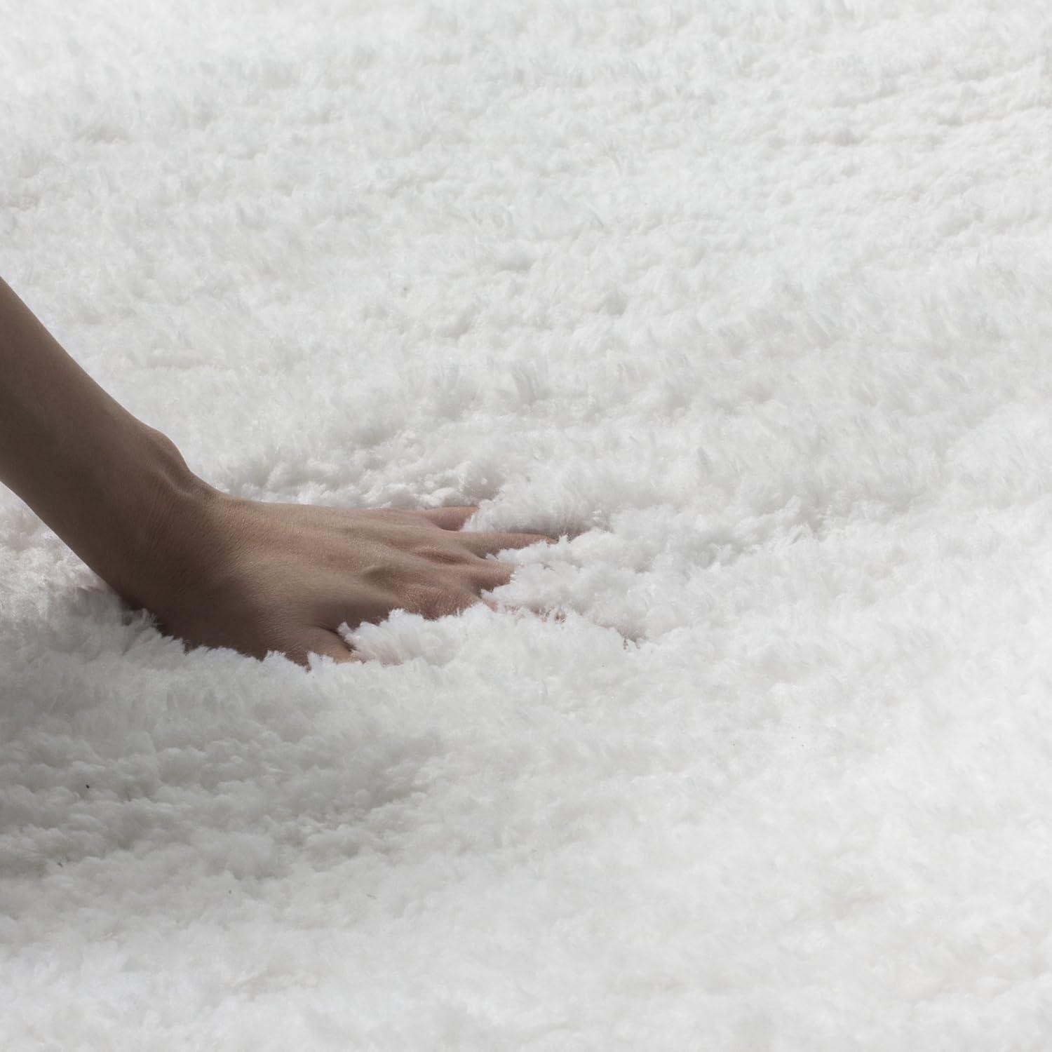 Sheep Shag SSG101 Hand Woven Indoor Area Rug - Ivory - 4'x6' - Safavieh.