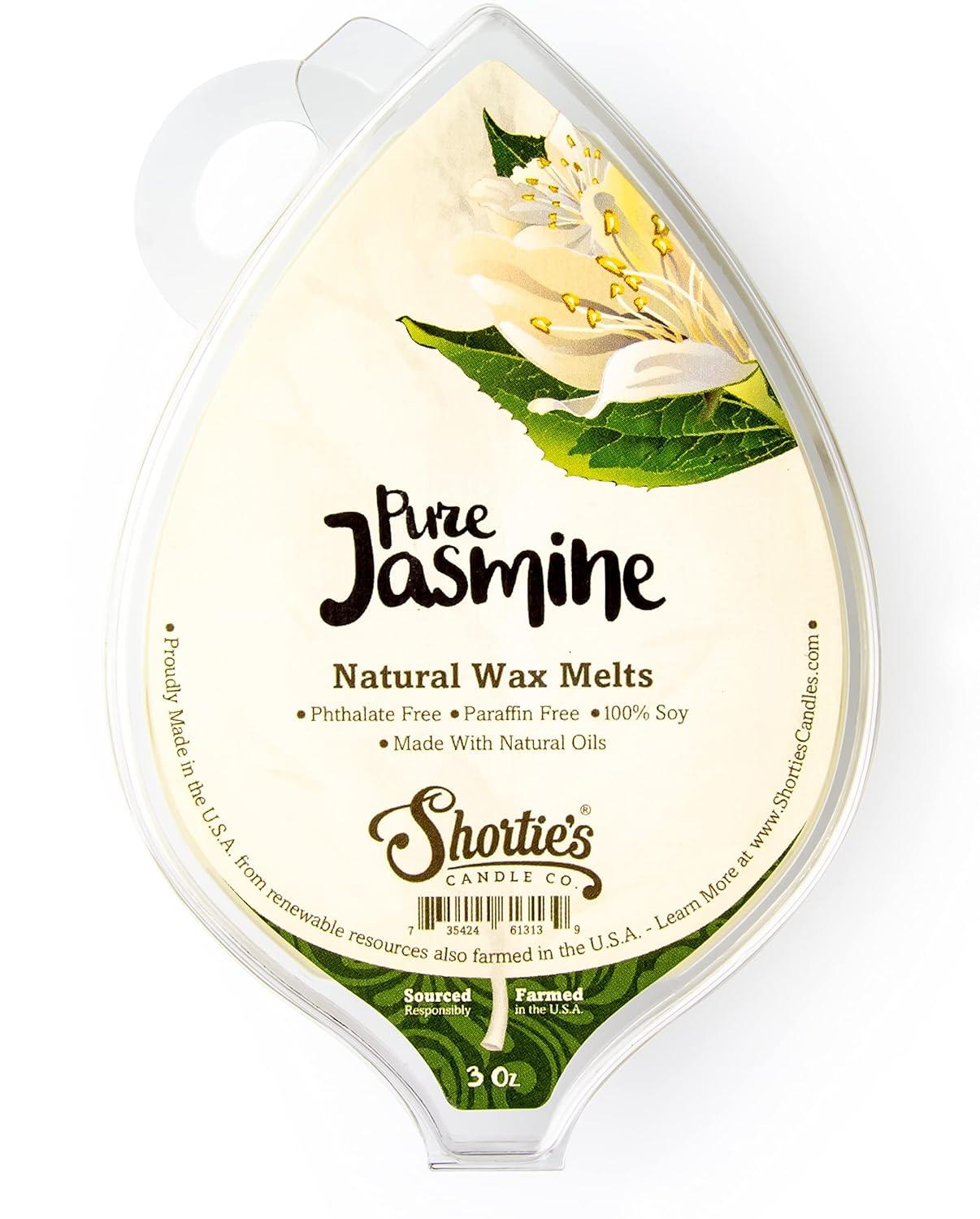 Jasmine Soy Wax Melts - All Natural + Essential Oils + Phthalate Free - Shortie
