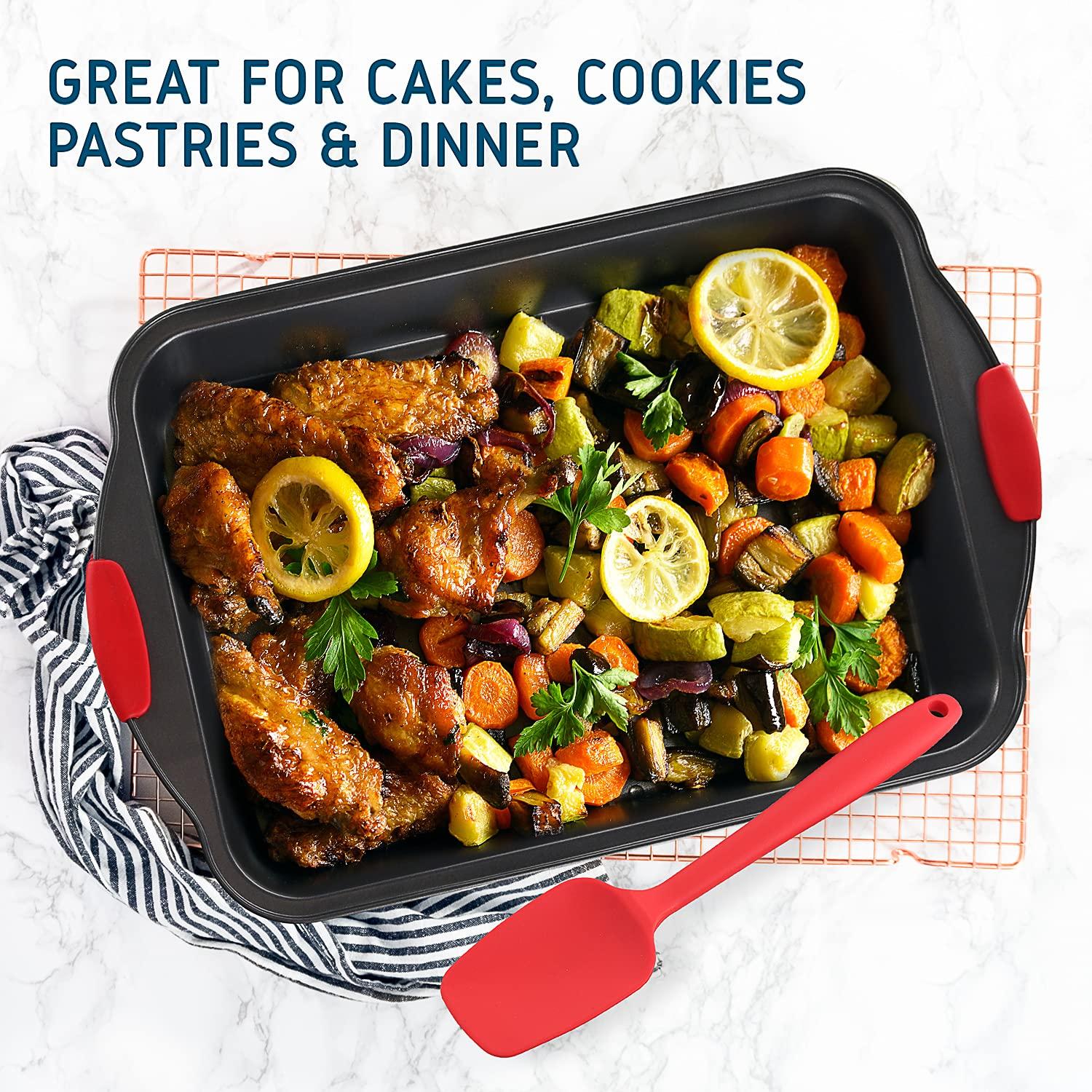 Joytable Joytable 15 Piece Bakeware Set + 24 Piece Utensil Set - Stainless Steel, Non-Stick, Dishwasher Safe, And Heat Resistant
