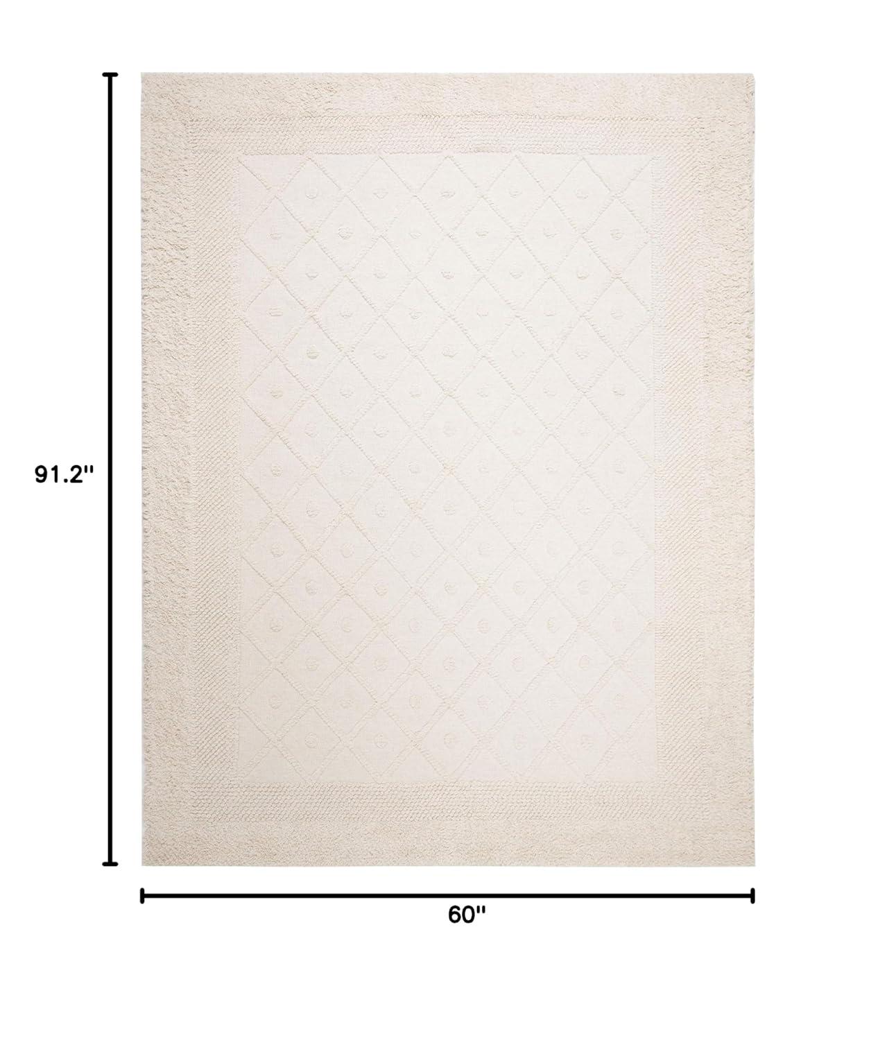 Kenya KNY952 Hand Knotted Area Rug - Ivory - 5'x7'6" - Safavieh