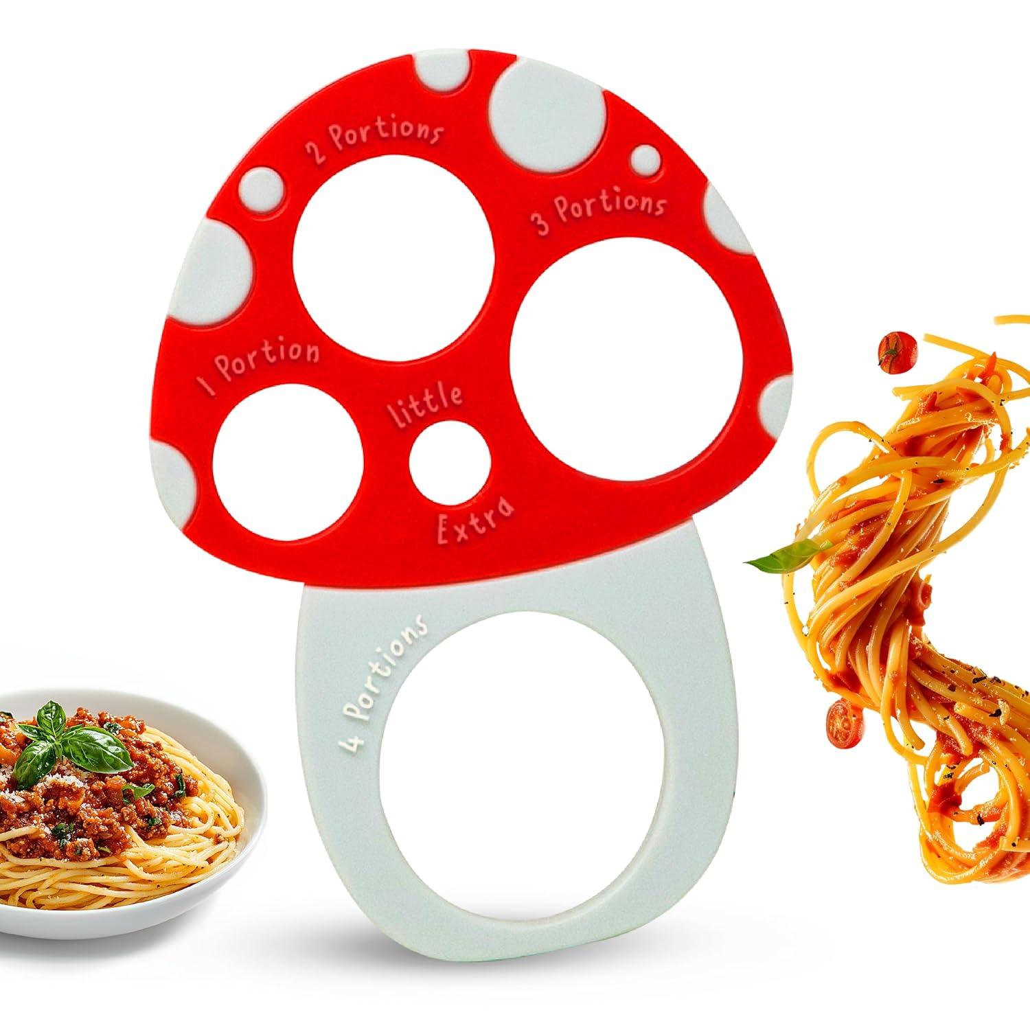 Pasta Measuring Tool - Spaghetti Measuring Tool - Portion Control - Serving Size Measurer - Quirky Mushroom Design - Fun And Unusual Kitchen Gadgets & Accessories - Home Cooking Essentials C38