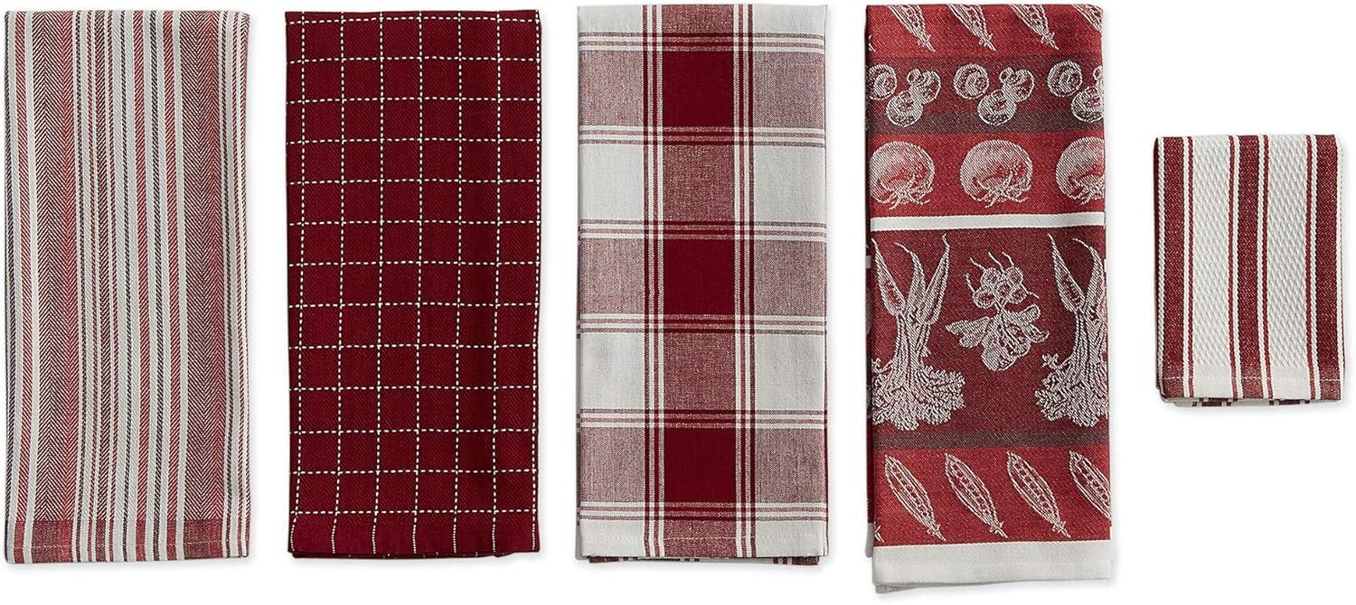 Garnet Kitchen Dishtowel - Set of 5