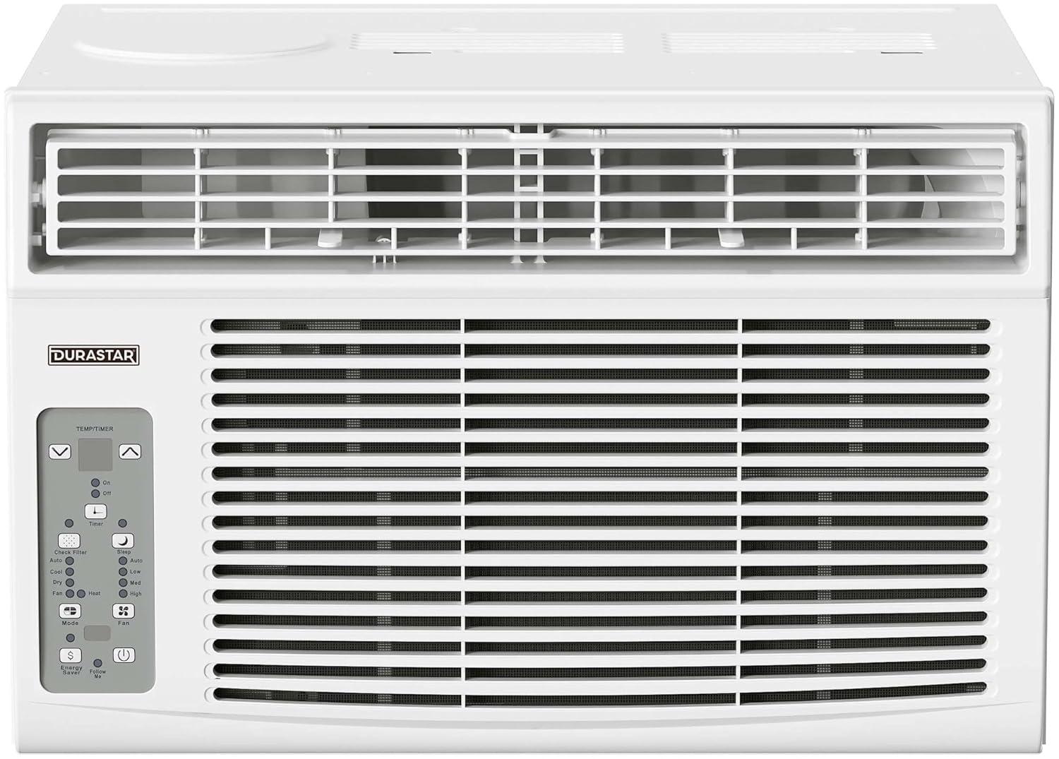 Durastar Durastar 12,000 BTU 230V Window Air Conditioner with 11000 BTU Supplemental Heating and Remote Control