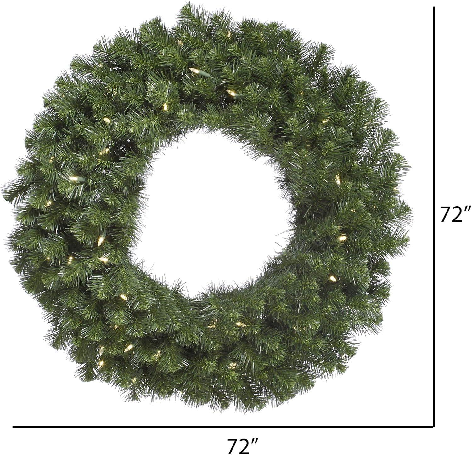 Vickerman Artificial Douglas Fir Wreath Dura-Lit