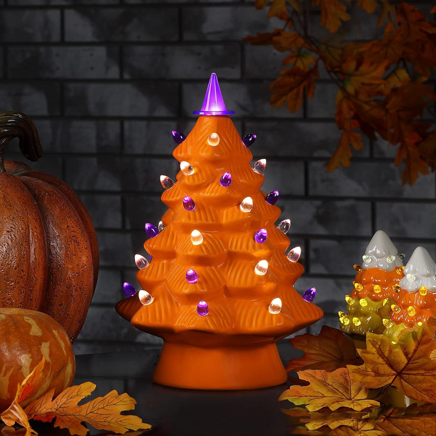 Mr. Halloween 12" Nostalgic Ceramic LED Halloween Tree