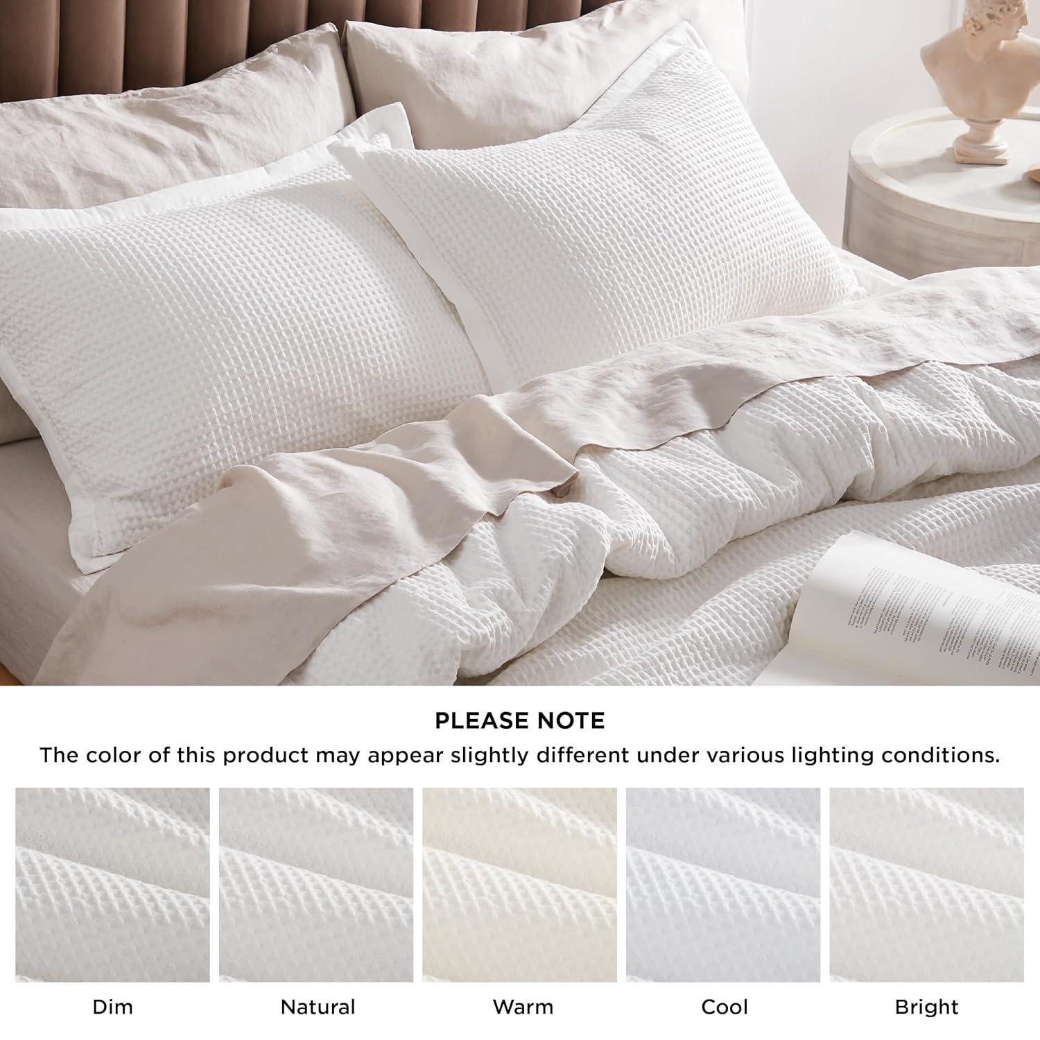 Bedsure Bedsure 100% Cotton Waffle Weave Duvet Cover