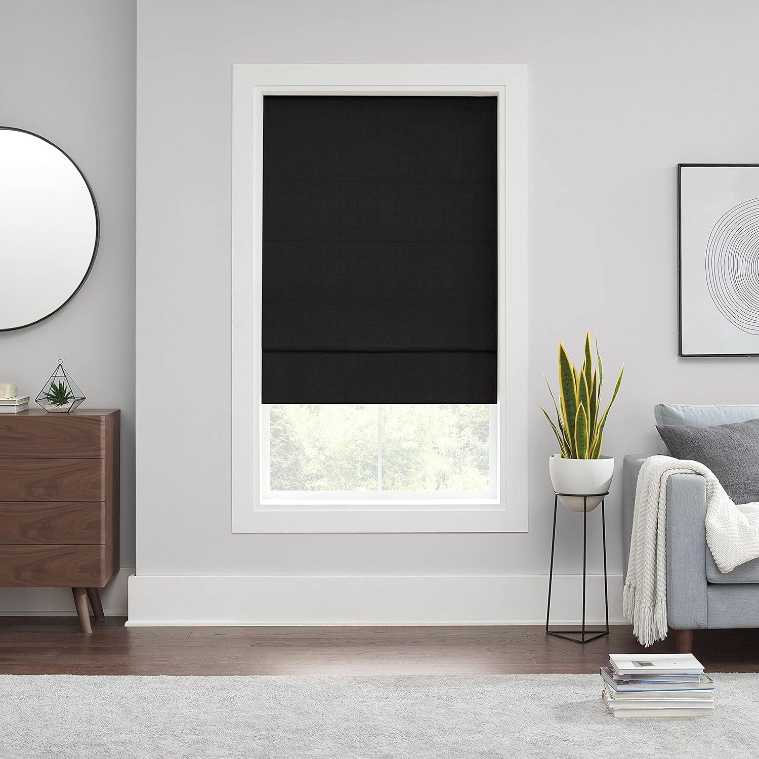 Amalgamated Textiles Exclusive Home Acadia 100% Blackout Roman Shade