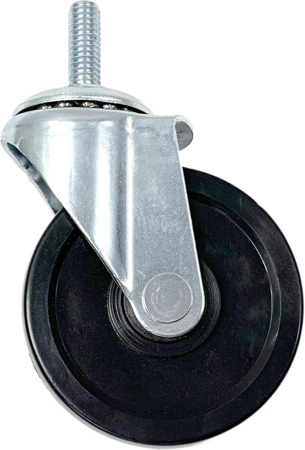 JepoIA MeshWorks Locking Caster Wheels - Set of 4 Industrial Strength Wheels for Metal Shelving Units, Compatible with The MeshWorks 5-Tier Unit, Narrow Unit, Entryway Bench, and Utility Unit.