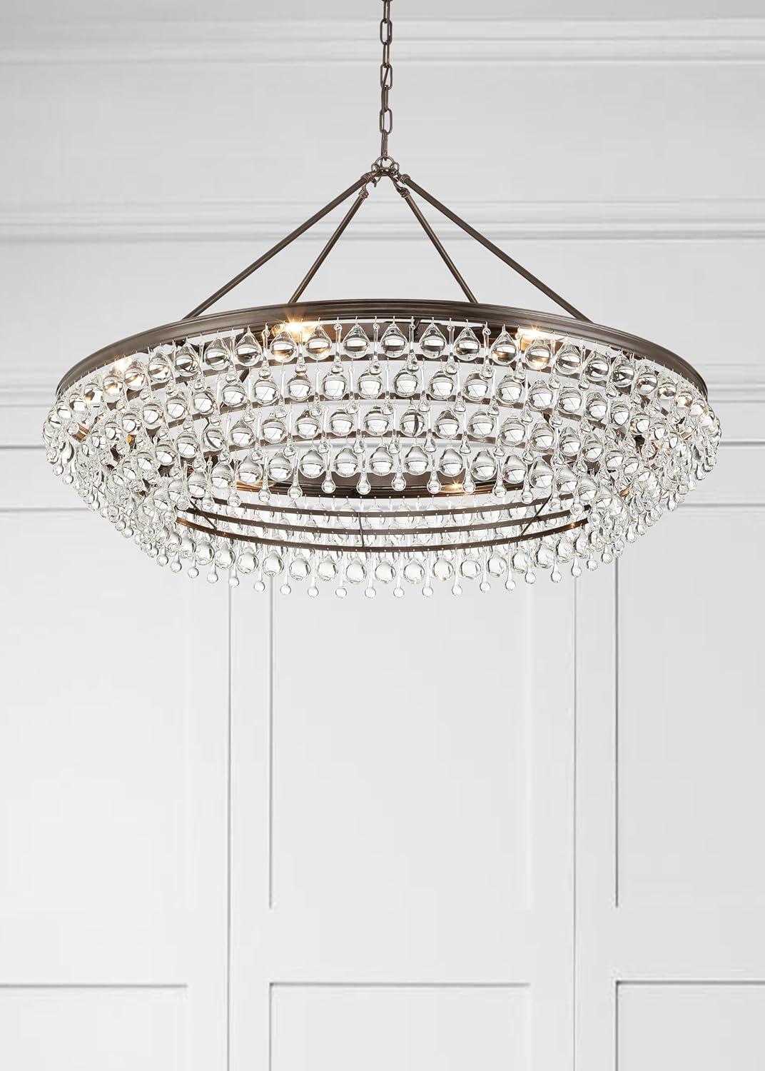 Eight Light Chandelier In Traditional And Contemporary Style 40 Inches Wide By 25.75 Inches High-Vibrant Bronze Finish Crystorama Lighting 278-Vz