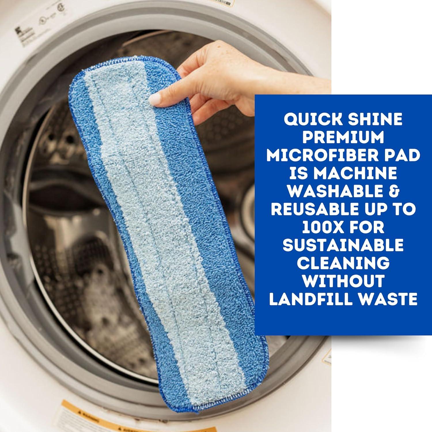 Quick Shine Spray Mop Combo Pack: Includes (1) Multi Surface Spray Mop, (3) Microfiber Pads and (1) 16 oz Multi-Surface Cleaner