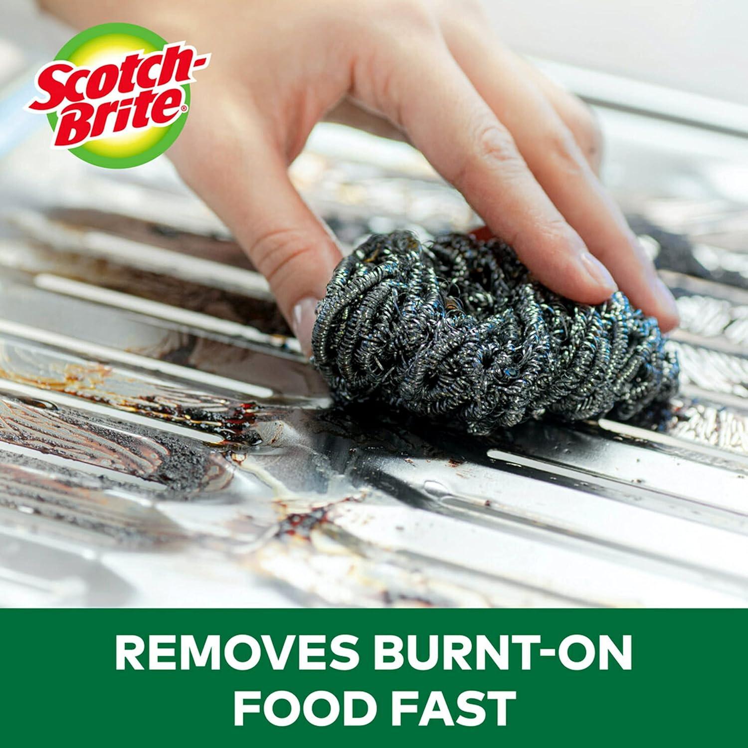 Scotch-Brite Stainless Steel Scrubbing Pads - 3ct