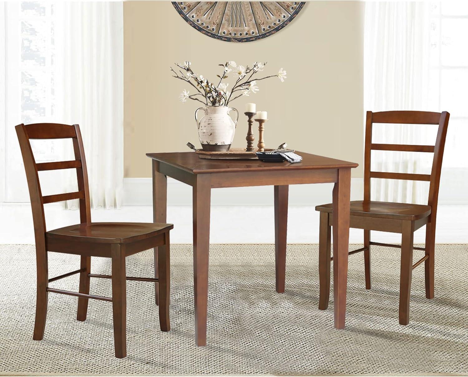 International Concepts 2 - Person Solid Wood Solid Wood Top Four Leg Dining Set