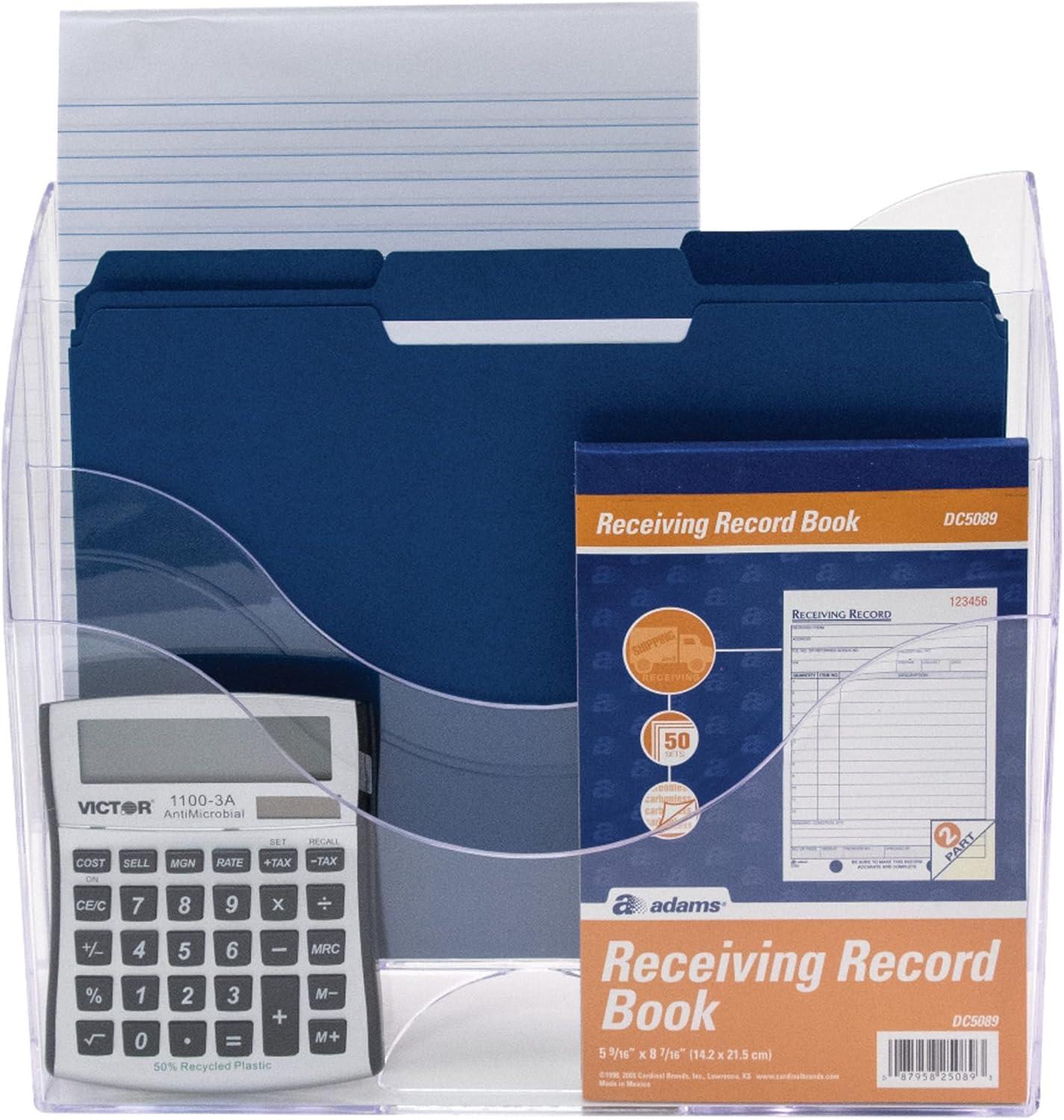 Innovative Storage Designs 3-Tier File Organizer, Clear