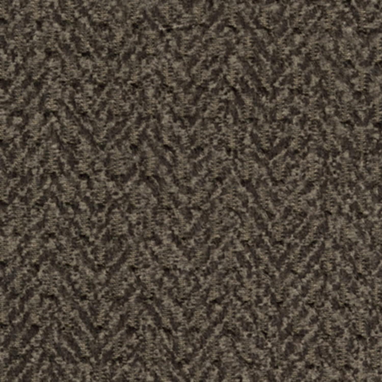 Brown Herringbone Fabric Sleeper Sofa with Flared Arms