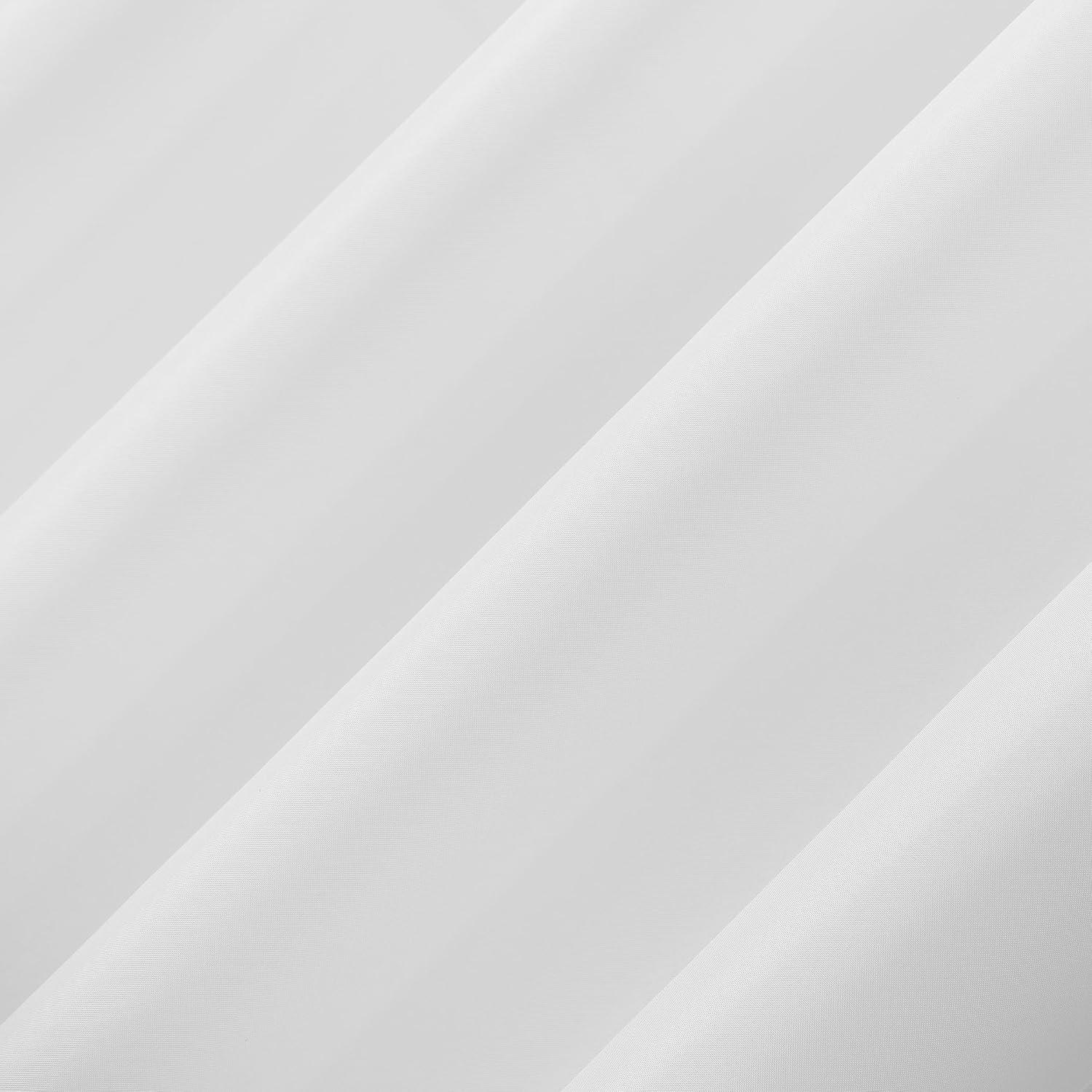 54"x84" Sun Zero Room Darkening Sailor UV Protectant Grommet Indoor/Outdoor Curtain Panel White: Patio Door Curtains