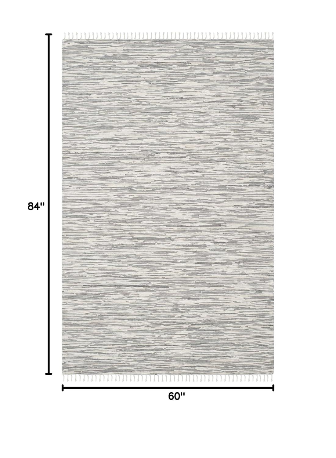 Montauk MTK753 Hand Woven Area Rug - Silver - 5'x7' - Safavieh.