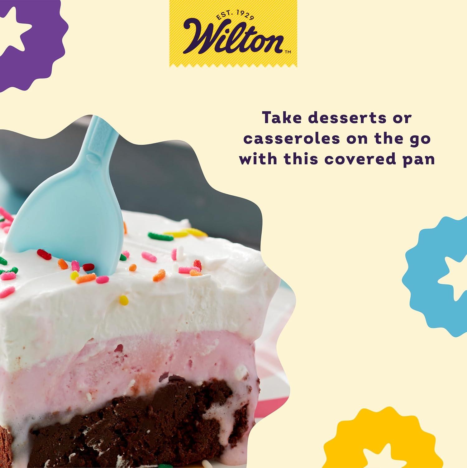 Wilton Wilton 191003187 Recipe Right Non Stick Covered Cake Pan, 13" X 9"