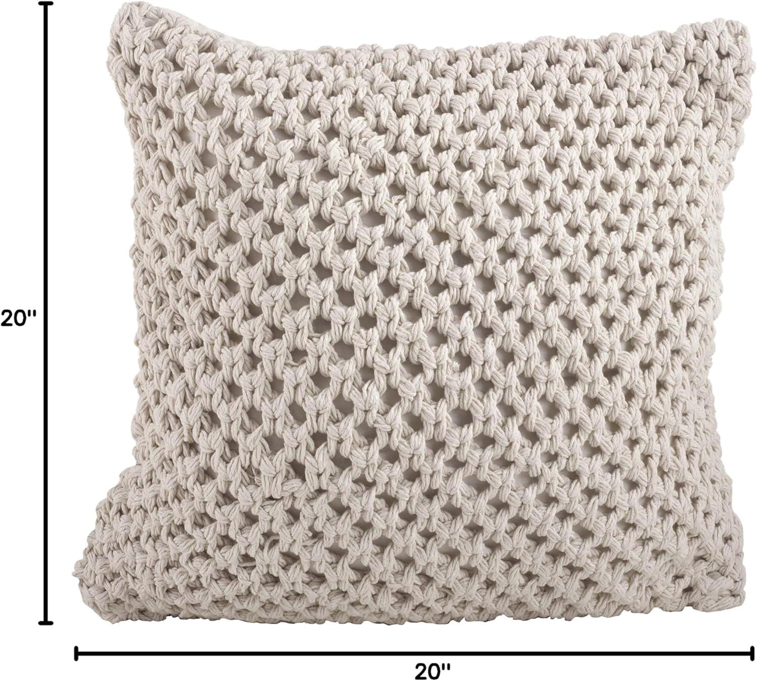 Sheridan Knitted Cotton Throw Pillow