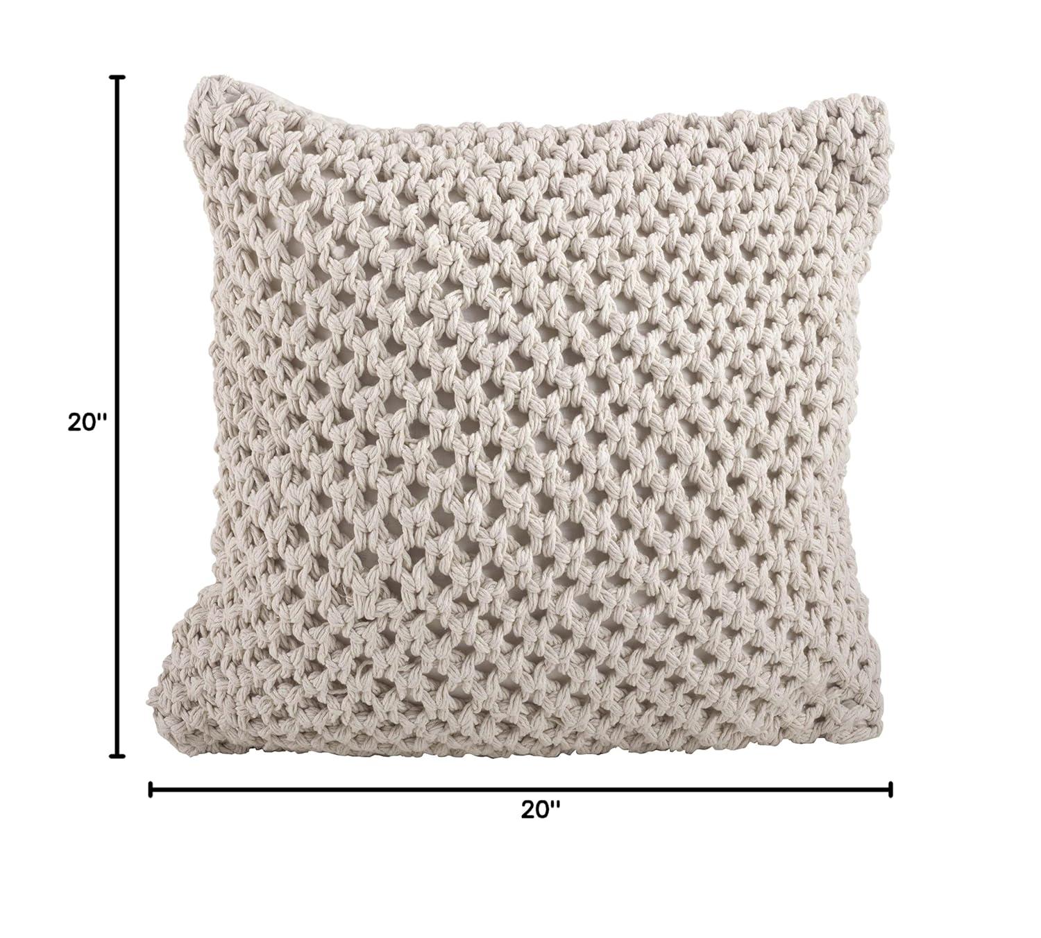 Sheridan Knitted Cotton Throw Pillow