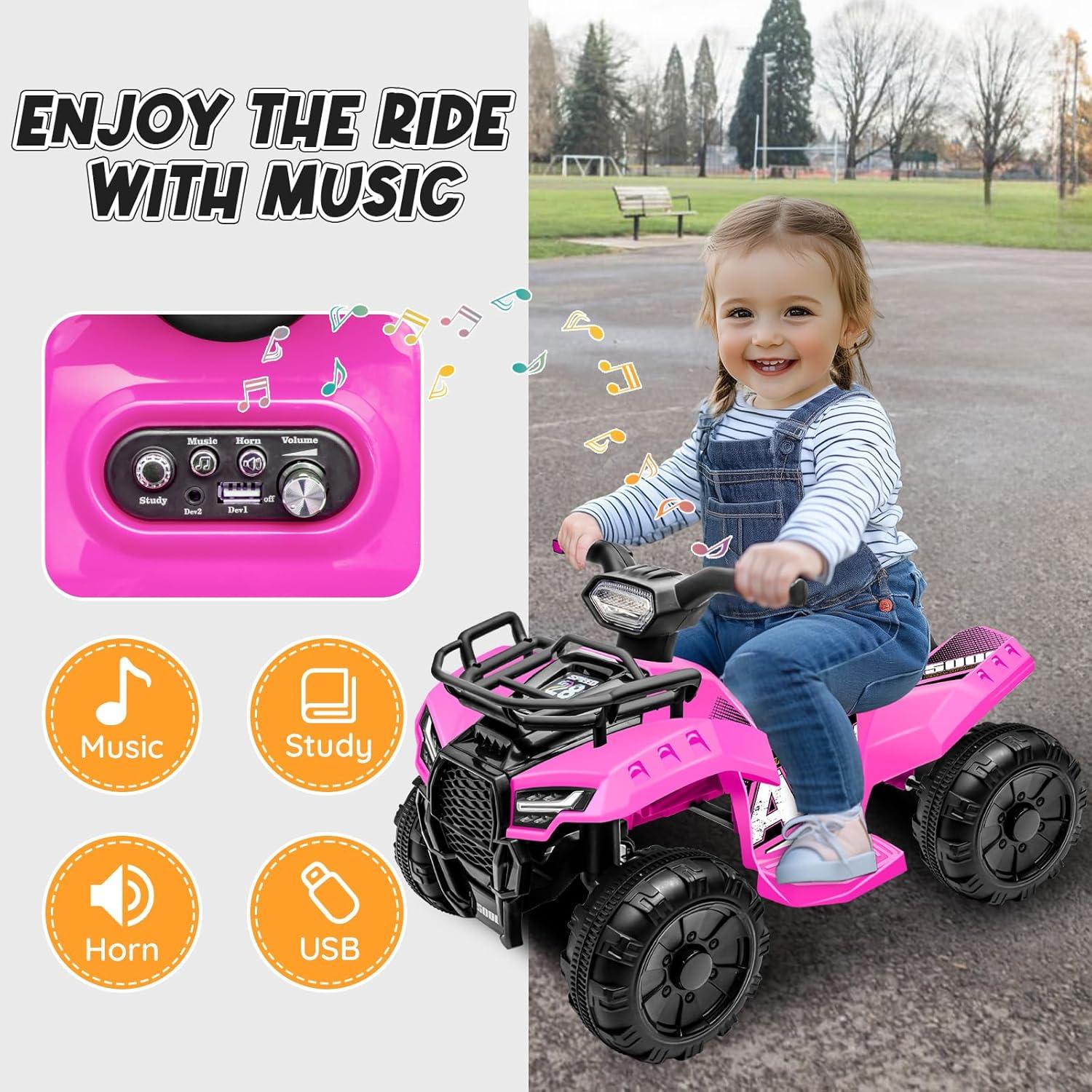 Aosom Aosom 6 Volt 1 Seater All-Terrain Vehicles Battery Powered Ride On