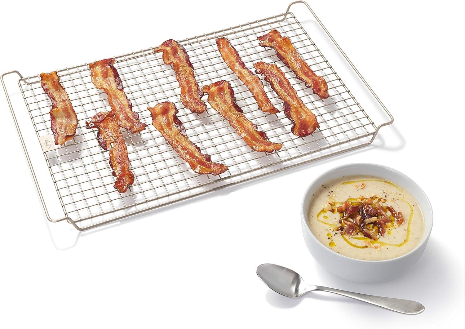 Rectangular Non-Stick Metal Cooling and Baking Rack