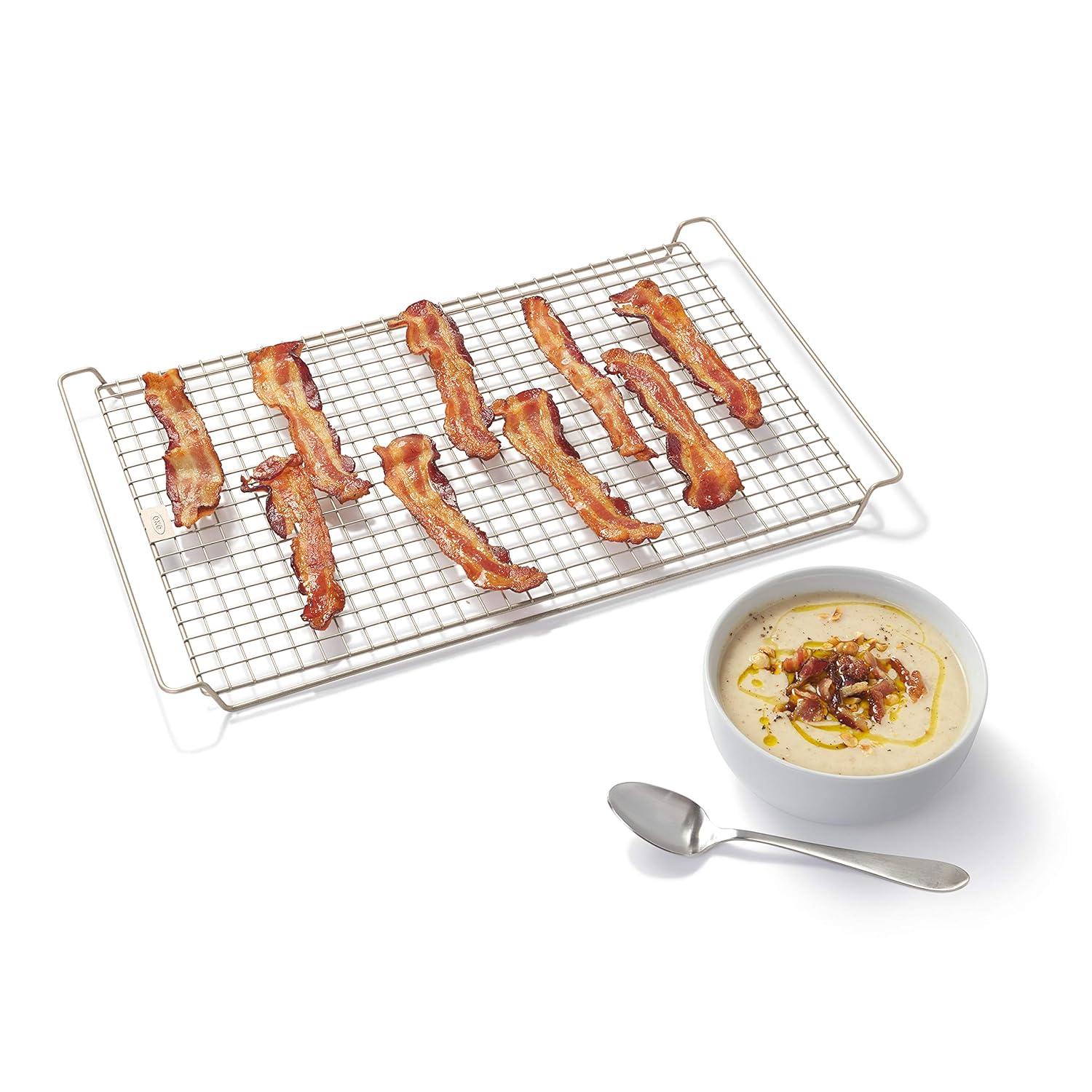 Rectangular Non-Stick Metal Cooling and Baking Rack