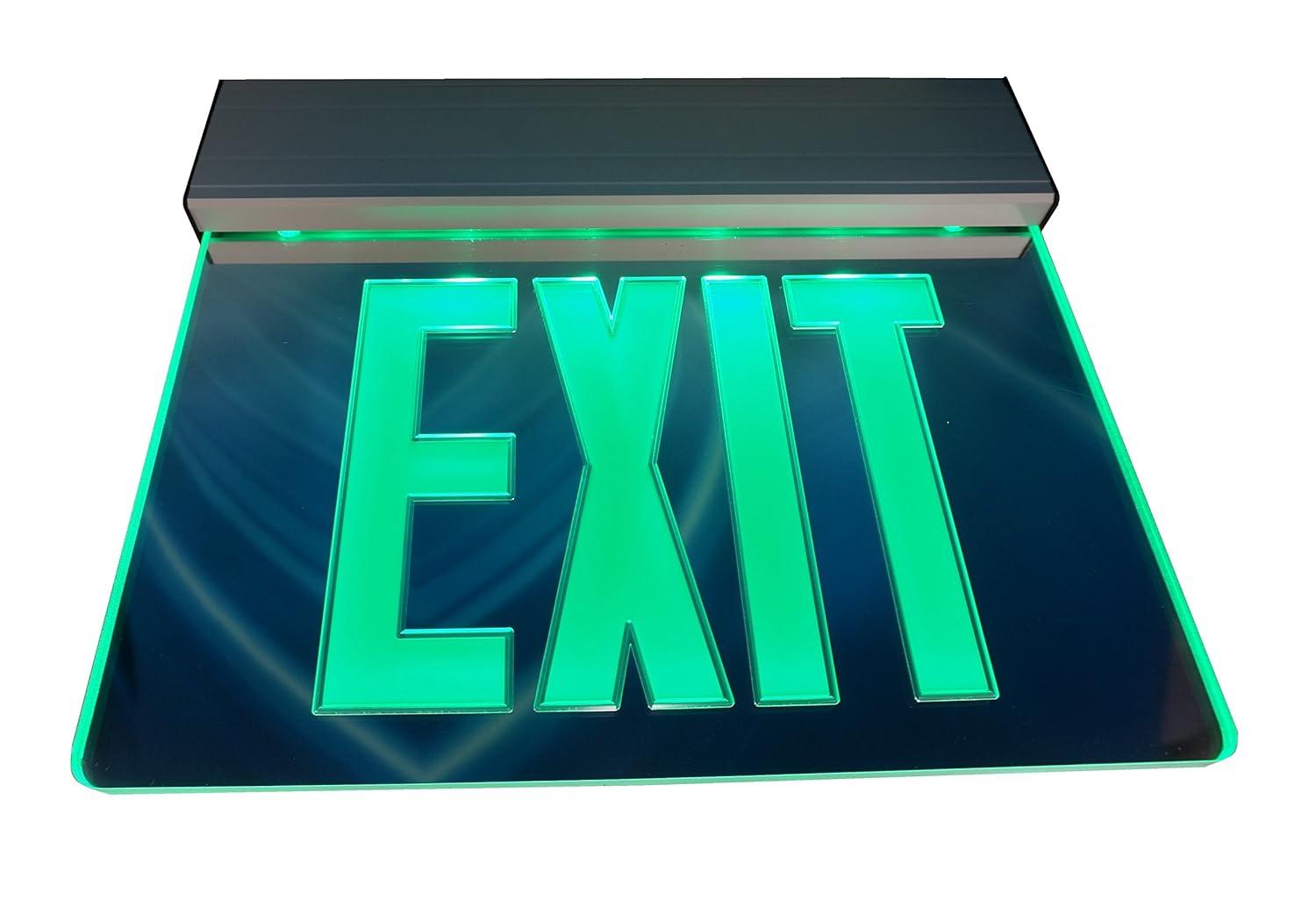 NICOR Lighting NICOR Lighting Aluminum Edge Lit LED Exit Sign