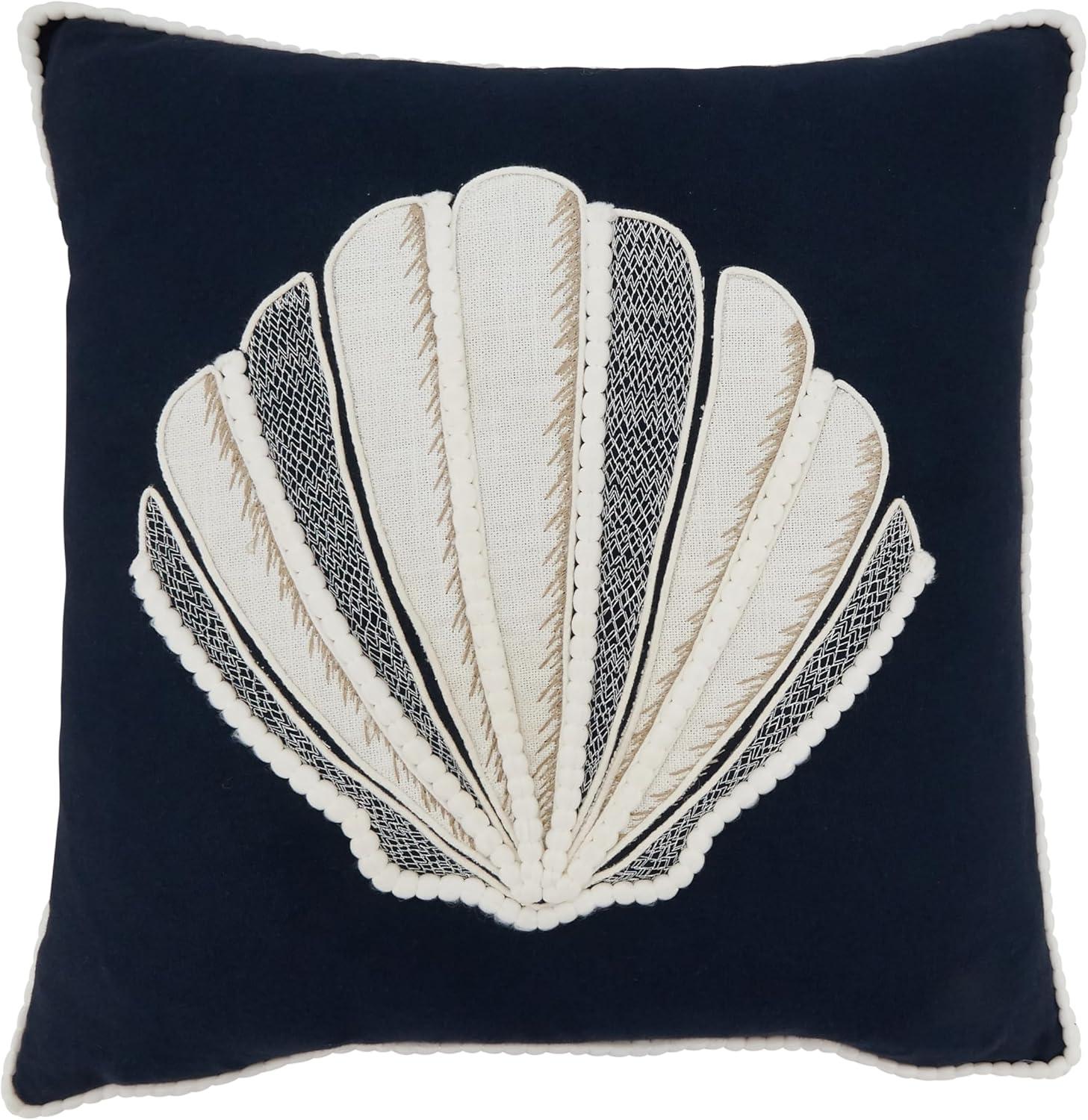Saro Naviguer Collection Cotton Pillow Cover