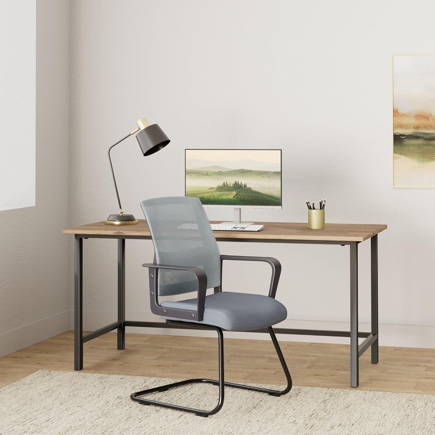 Clatina Waiting Room Chair with Metal Frame