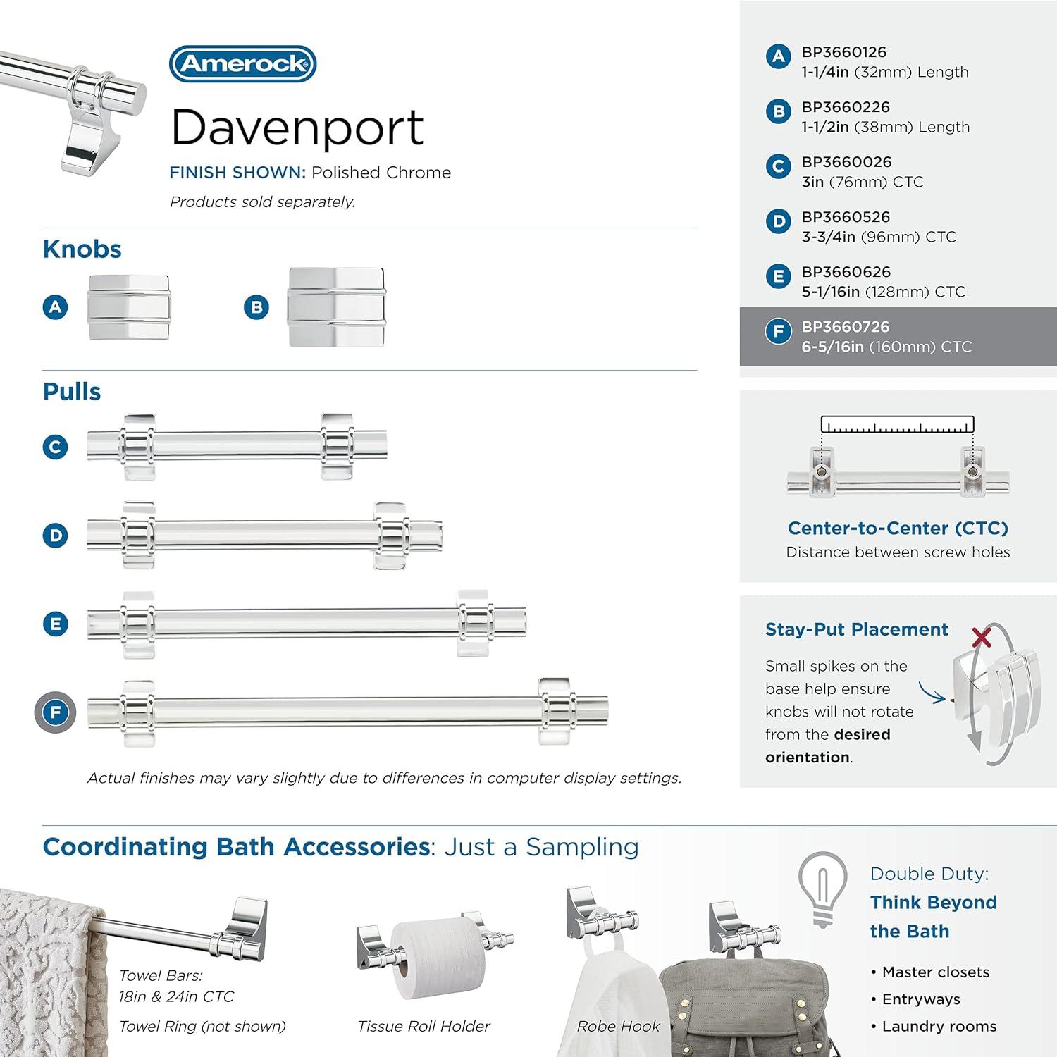 Amerock Davenport Cabinet or Drawer Pull