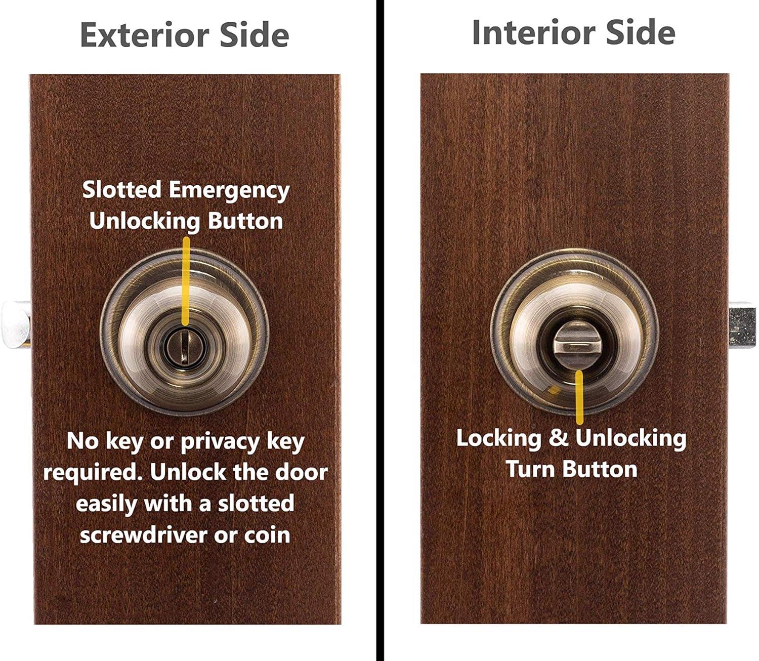 Ball Privacy Door Knob