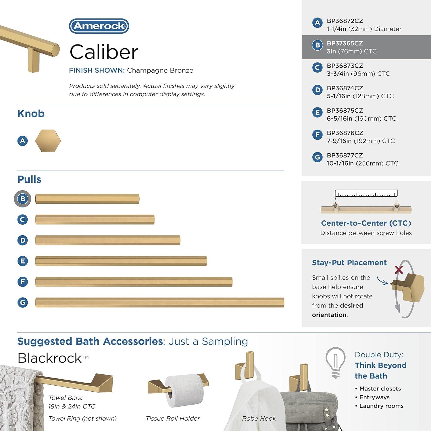 Amerock Caliber Cabinet or Drawer Pull