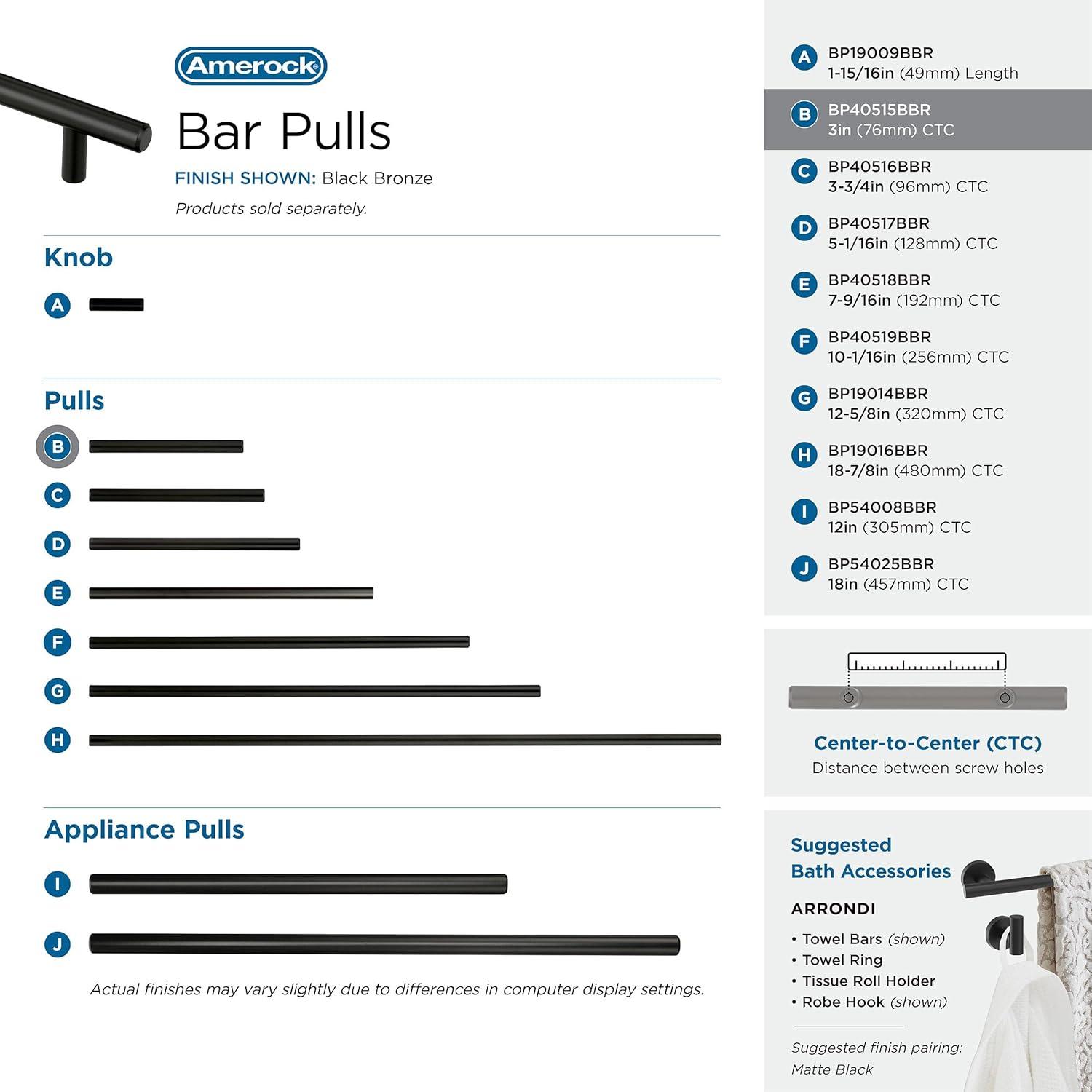 Bar Pulls Center to Center Bar Pull