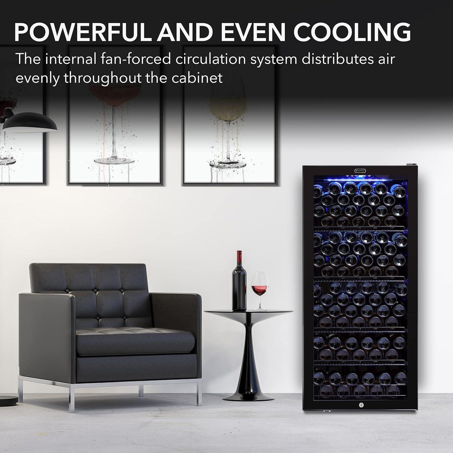 Whynter 124 Bottle Freestanding Wine Refrigerator