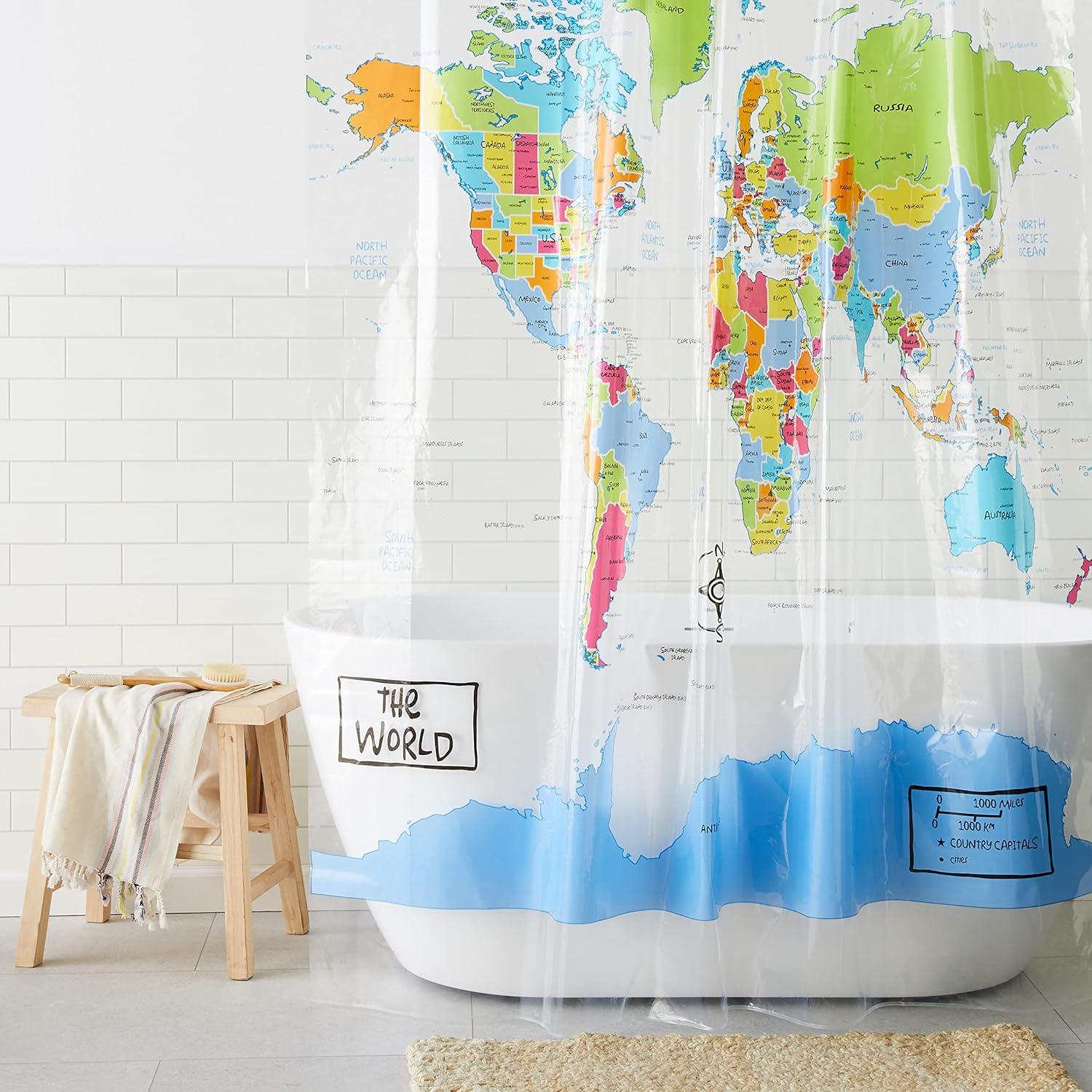 The World Shower Curtain - SKL Home