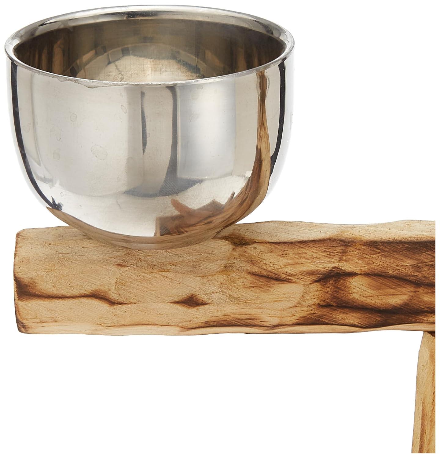Penn-Plax Bird-Life Natural Wood Tree Perch for Small and Medium Birds, Brown