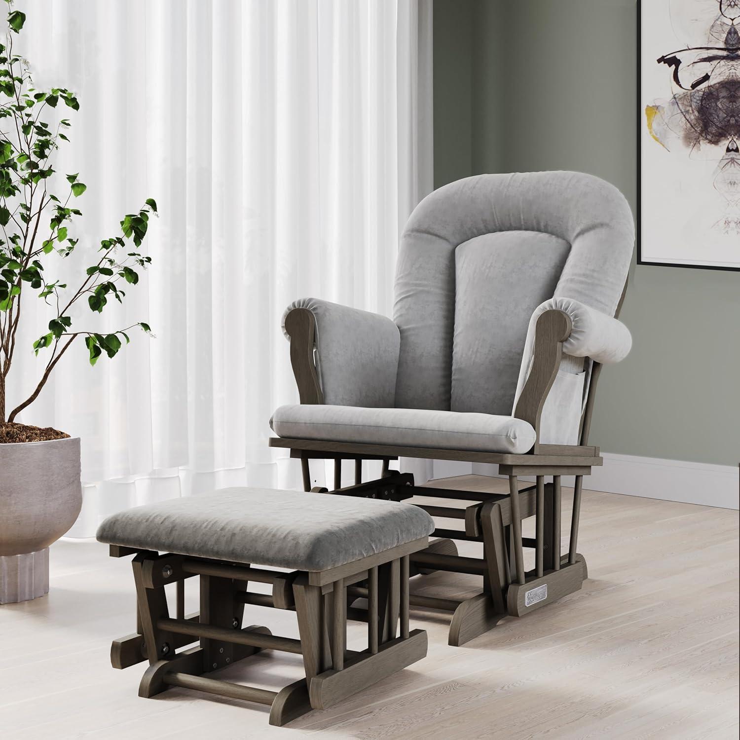 Child Craft Cozy Glider Rocker and Ottoman