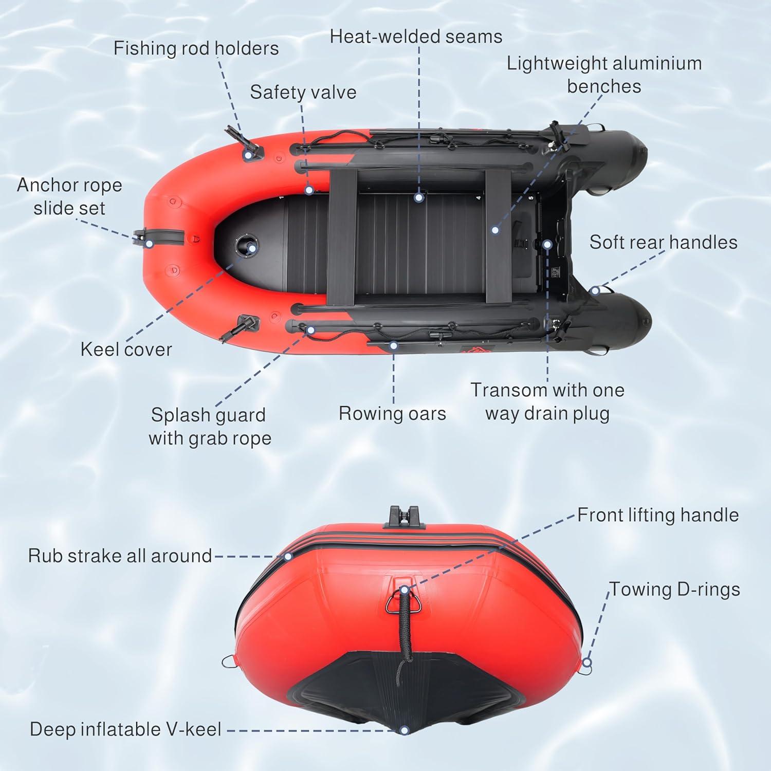 ALEKO Inflatable Fishing Boat