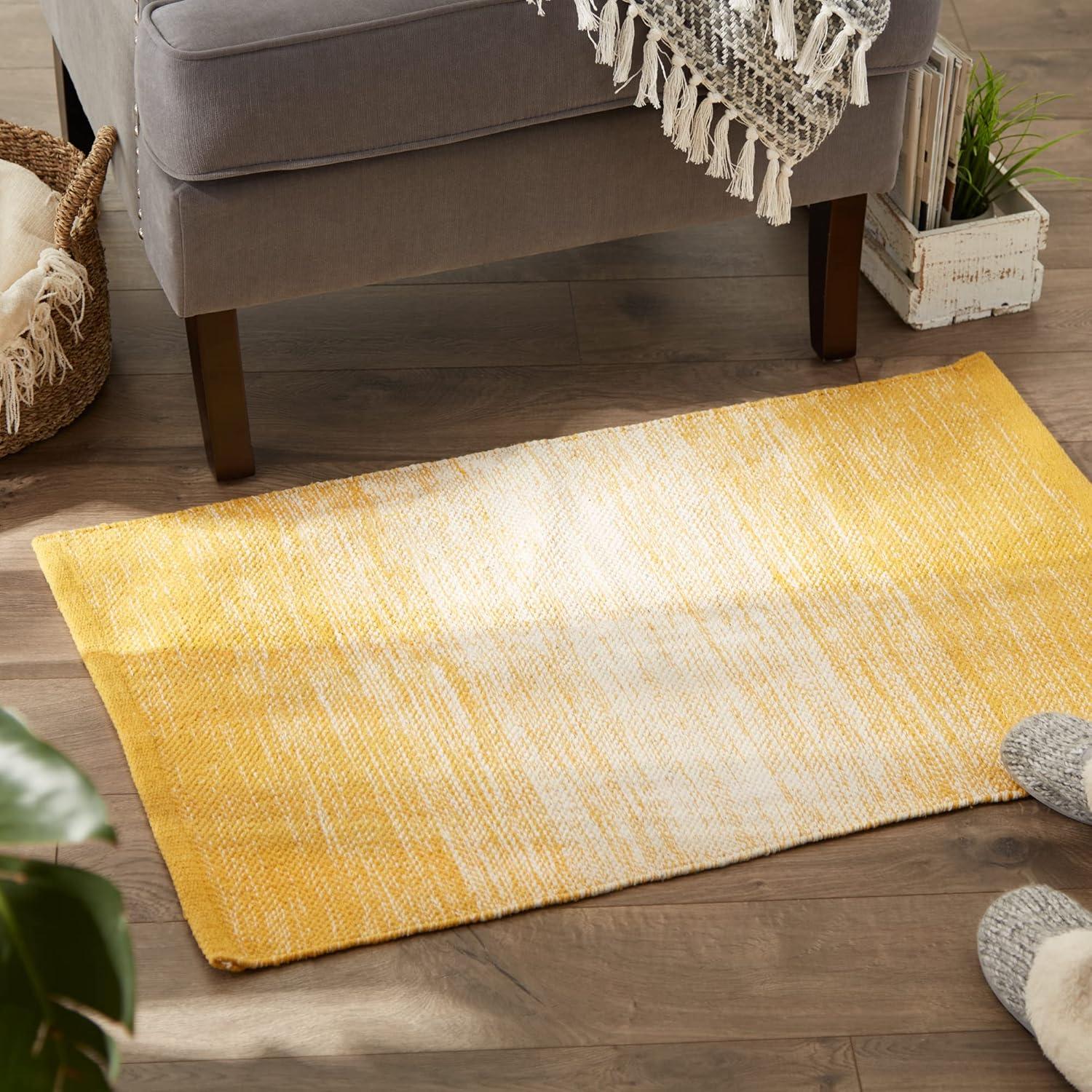 Design Imports Kristin Ombre Stripe Rug - Honey Gold - 2 X 3 Ft