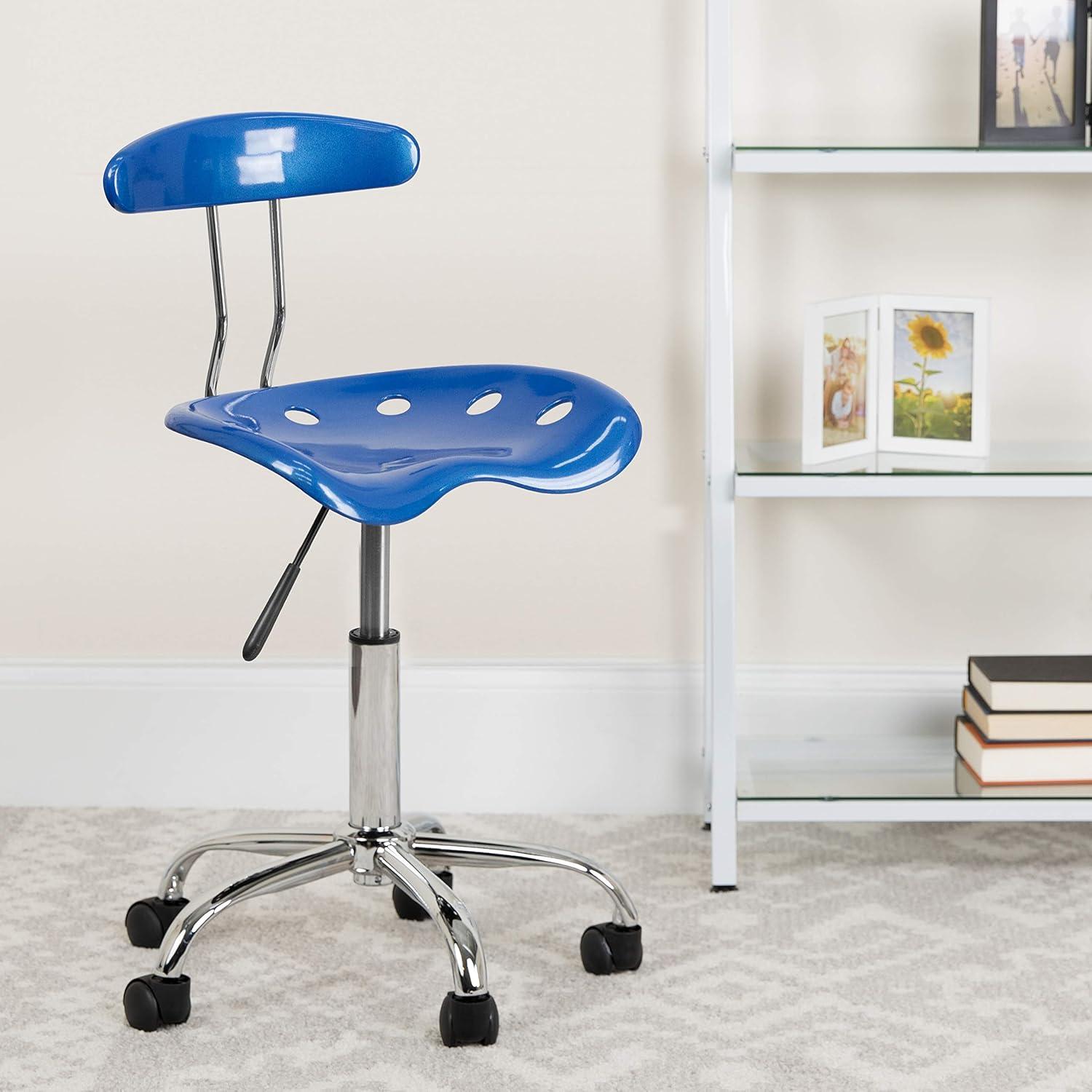 Flash Furniture Bonavant Adjustable Swivel Chair for Desk and Office with Tractor Seat