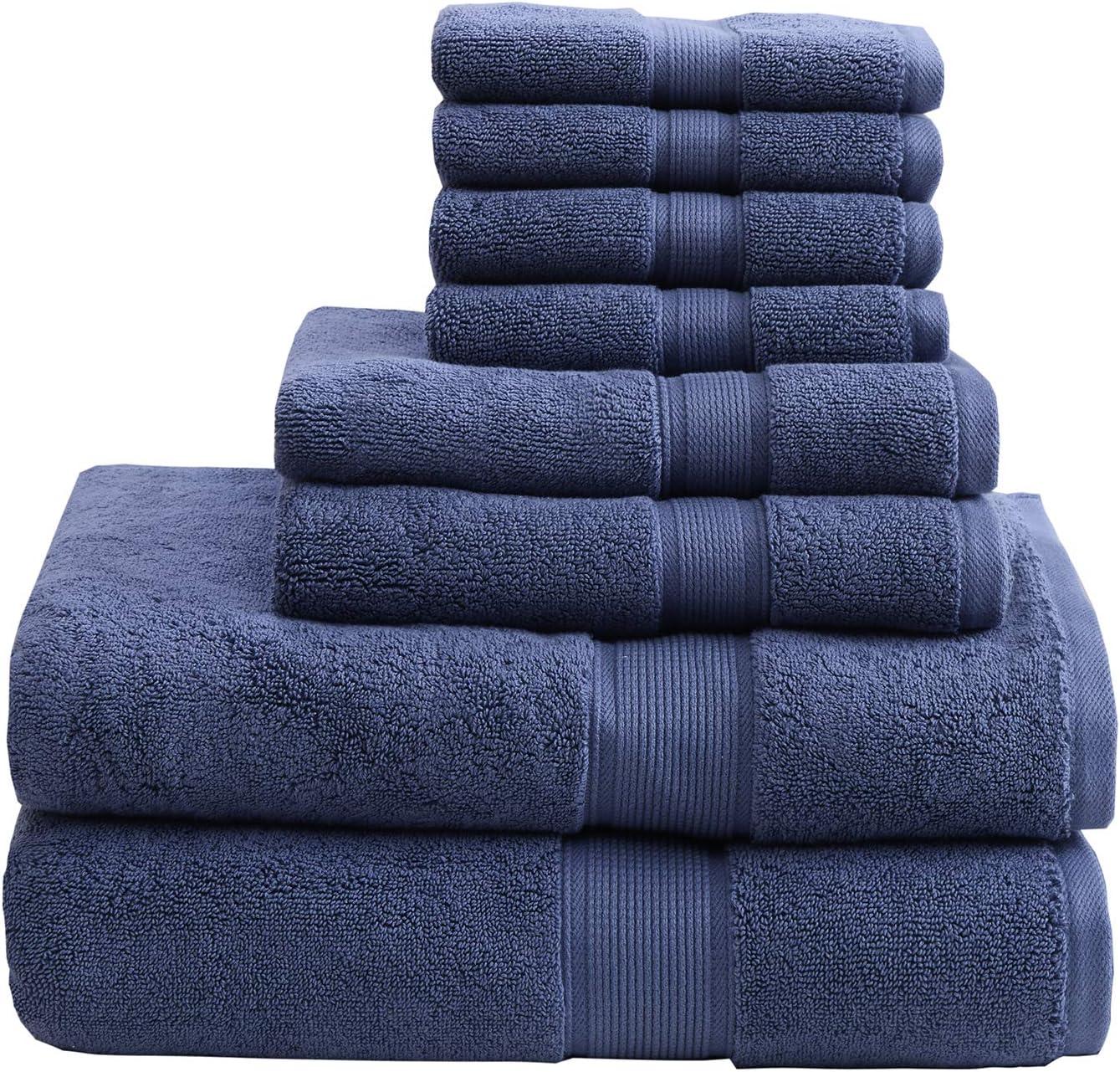 8pc Cotton Bath Towel Set