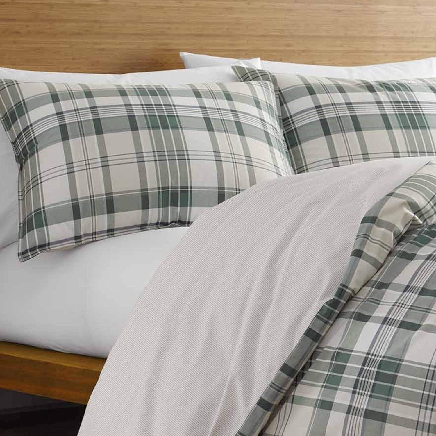 Eddie Bauer - Timbers Plaid Reversible Duvet Cover & Sham Set