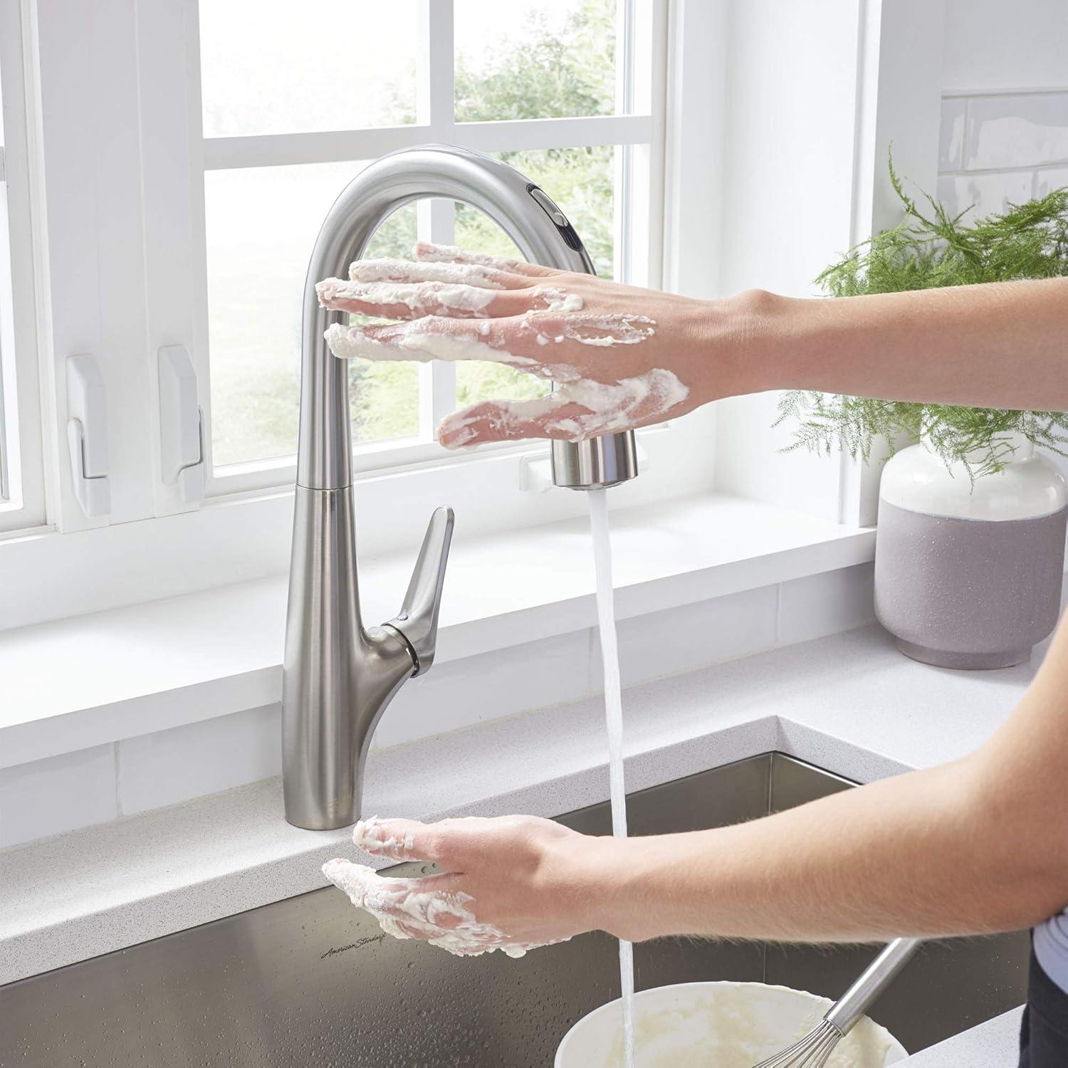 American Standard Avery Selectronic Single-Handle Pull-Down Sprayer Kitchen Faucet in Stainless Steel