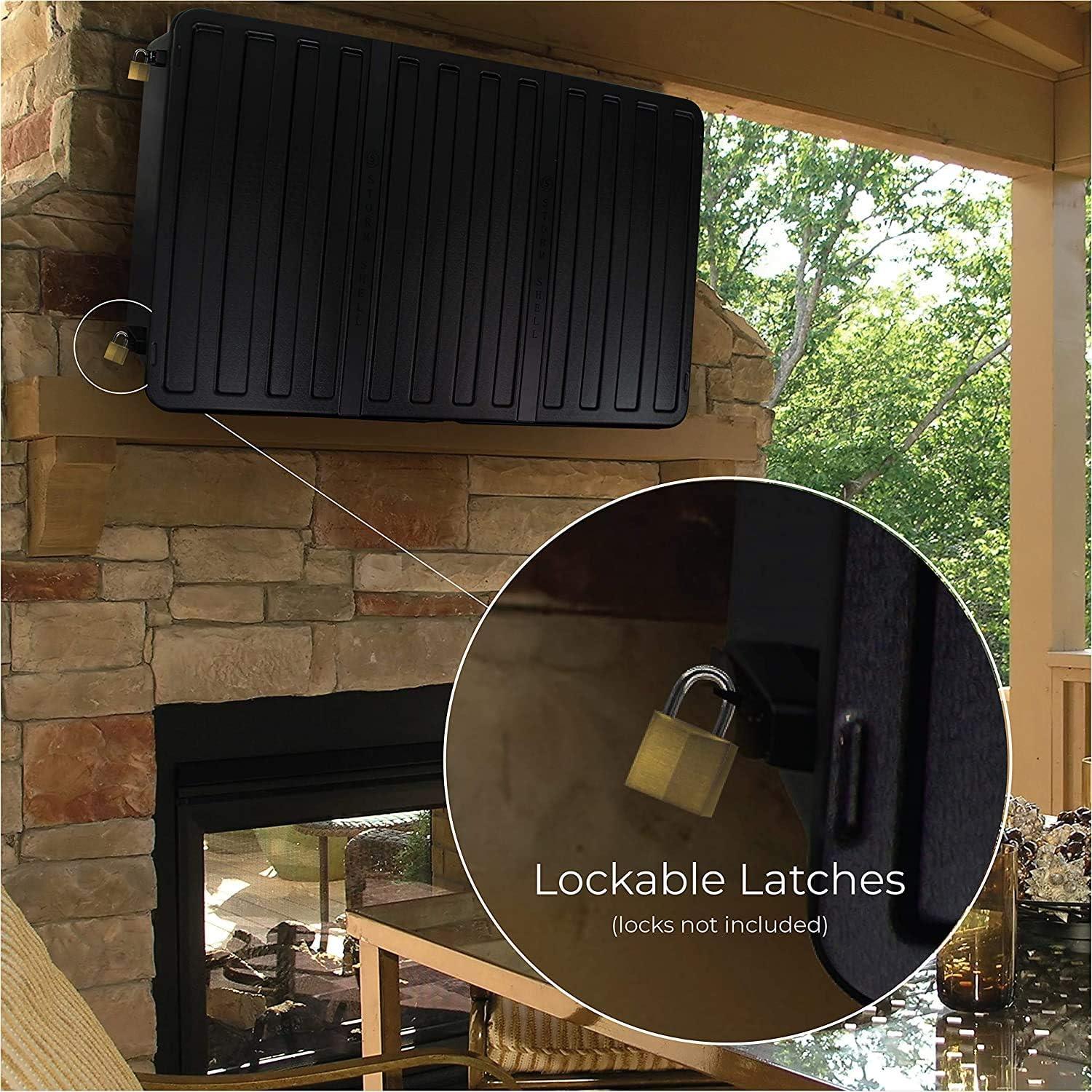 Storm Shell Black OUTDOOR TV ENCLOSURE