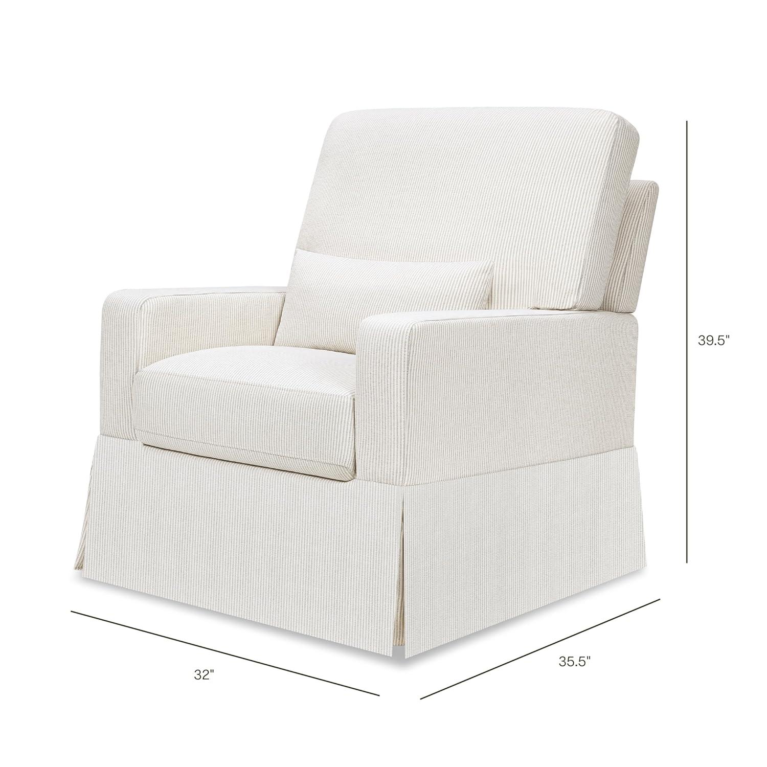 Crawford Upholstered Swivel Glider