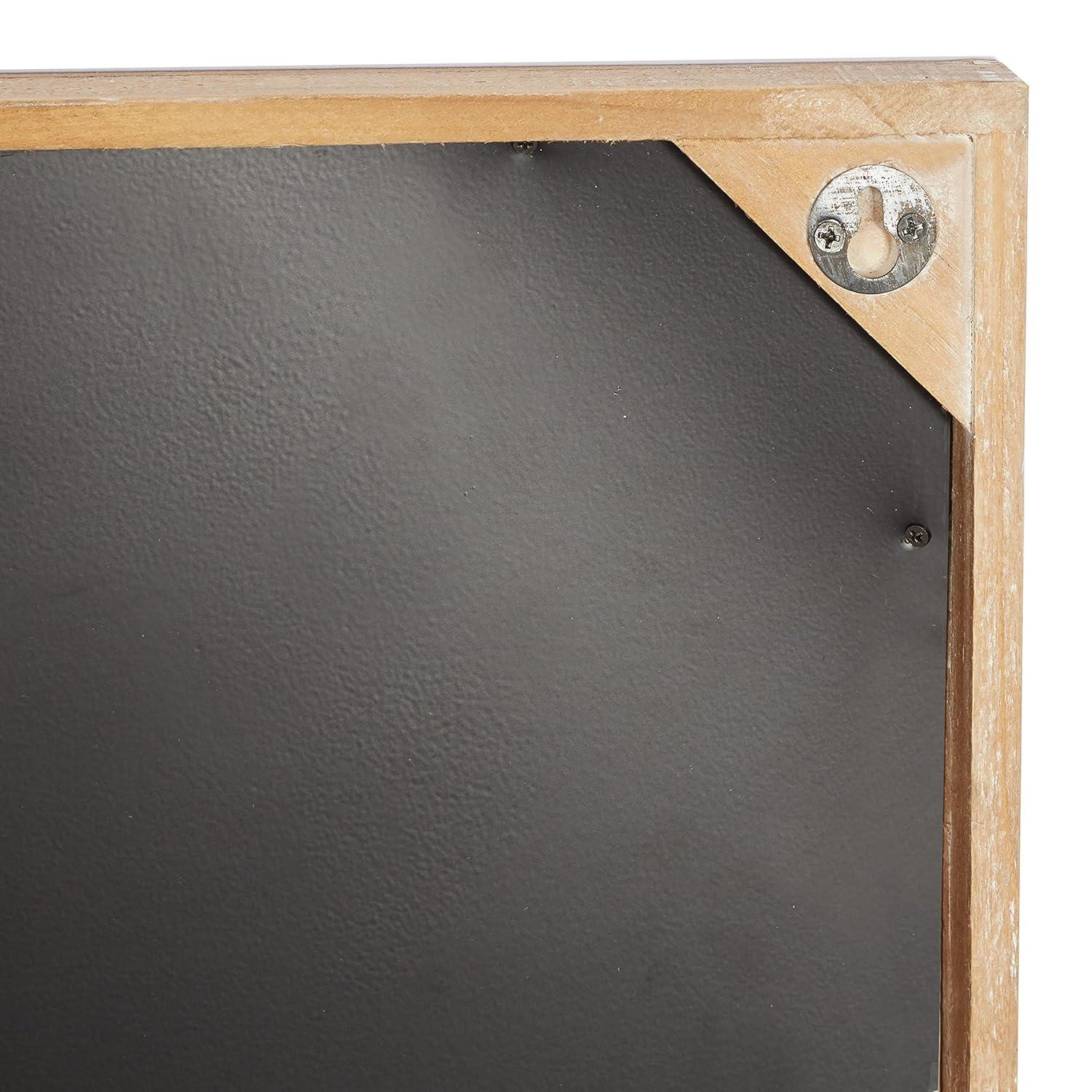 DecMode Brown Wood Sail Boat Wall Decor