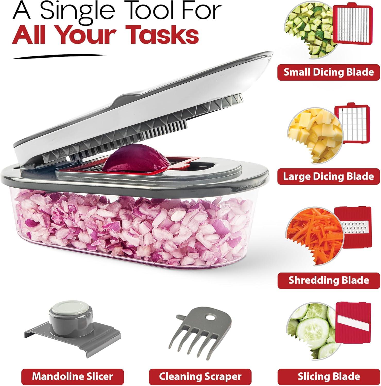 Chopzilla Gray Multi Function Chopper with 4 Blades